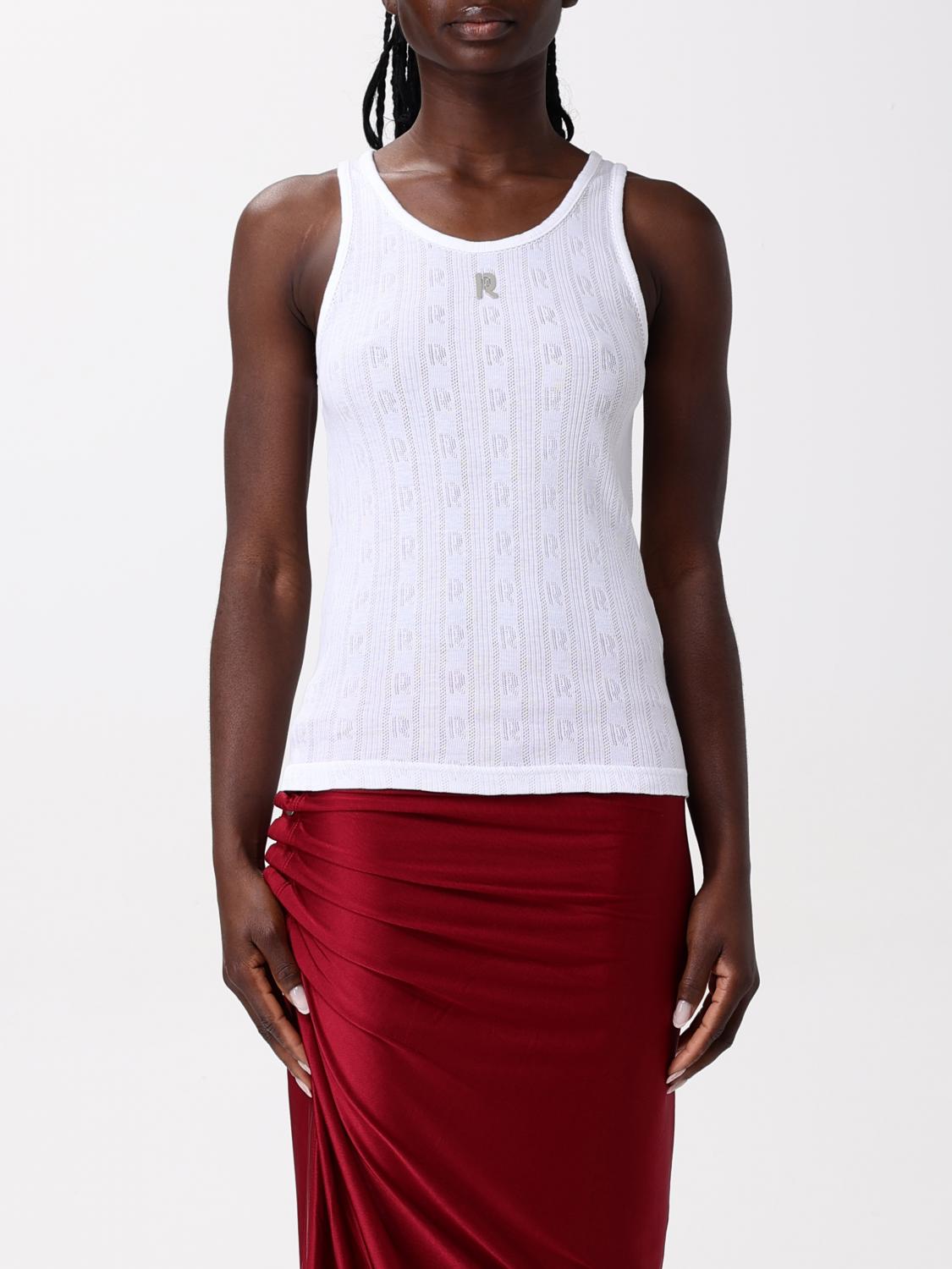 RABANNE TOP: T-shirt woman Rabanne, White - Img 1