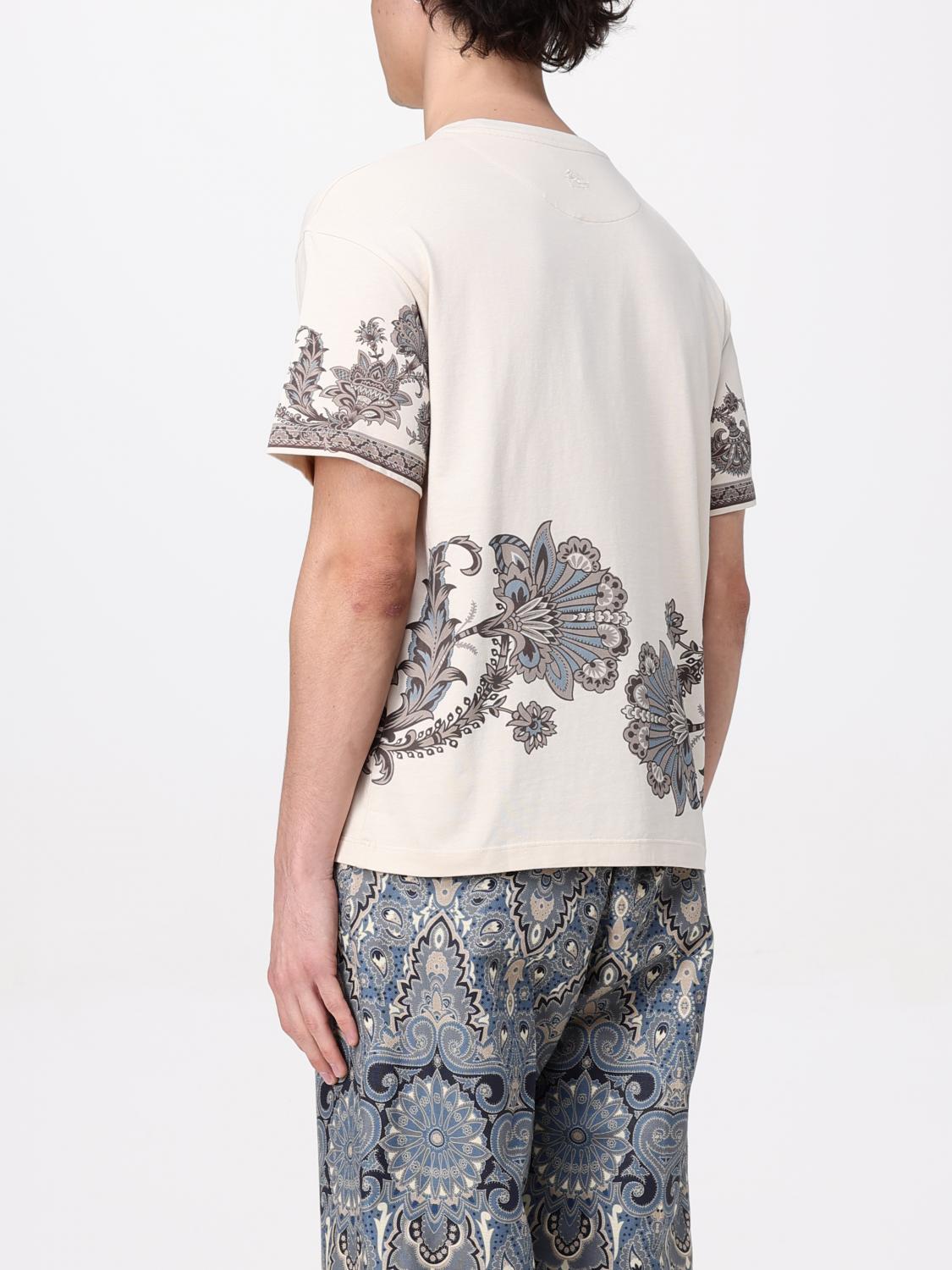 ETRO T-SHIRT: T-shirt men Etro, Beige - Img 3