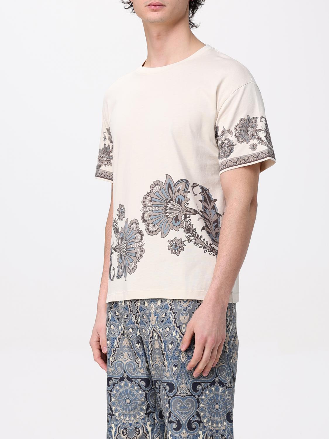 ETRO T-SHIRT: T-shirt men Etro, Beige - Img 4