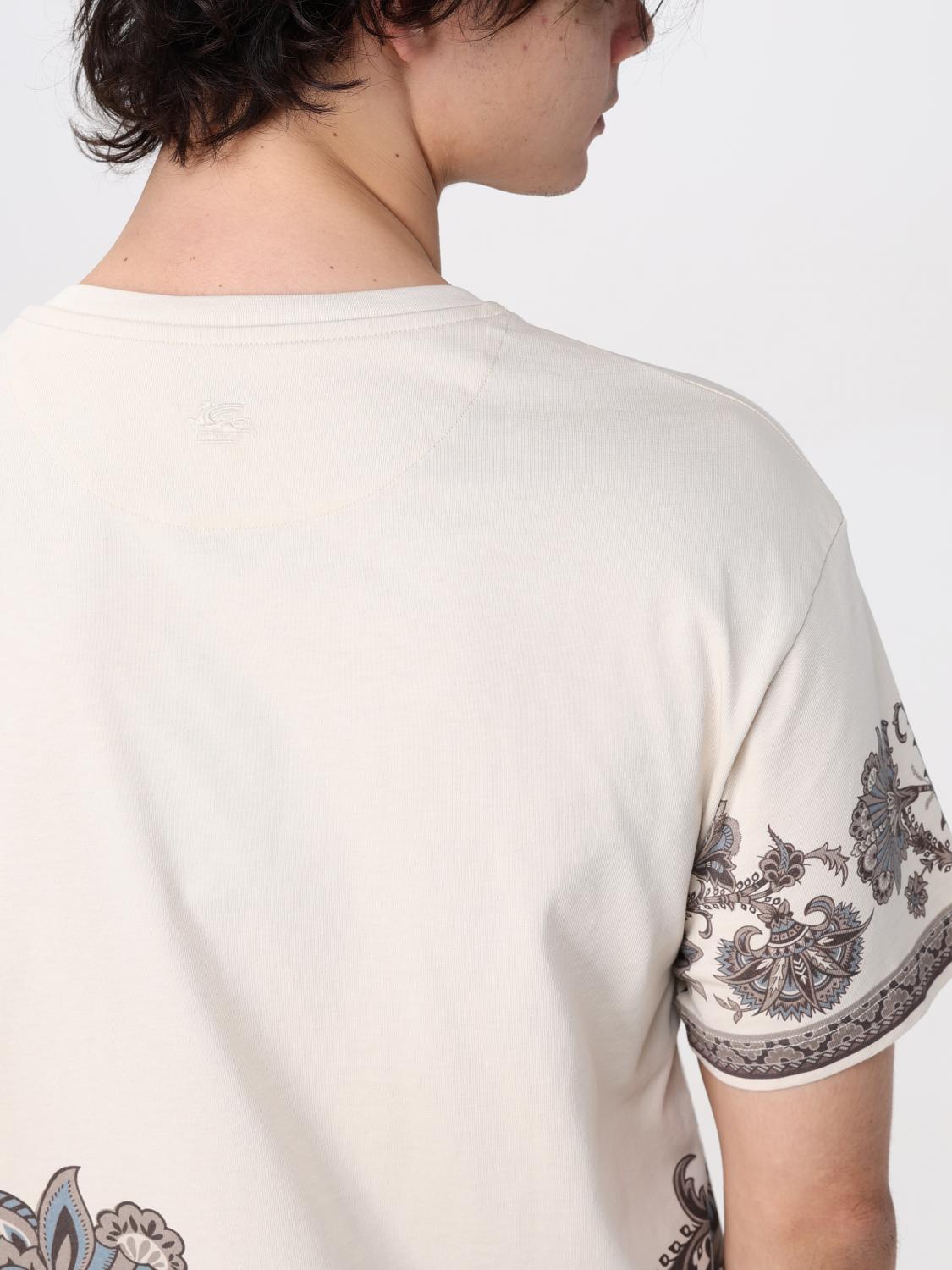 ETRO T-SHIRT: T-shirt men Etro, Beige - Img 5