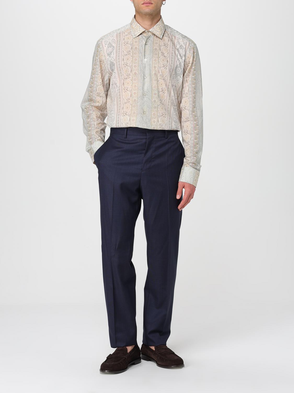 ETRO CAMICIA: Camicia Etro in cotone stampato , Azzurro - Img 2