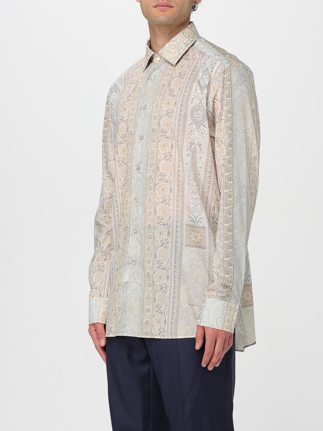 ETRO CAMICIA: Camicia Etro in cotone stampato , Azzurro - Img 4