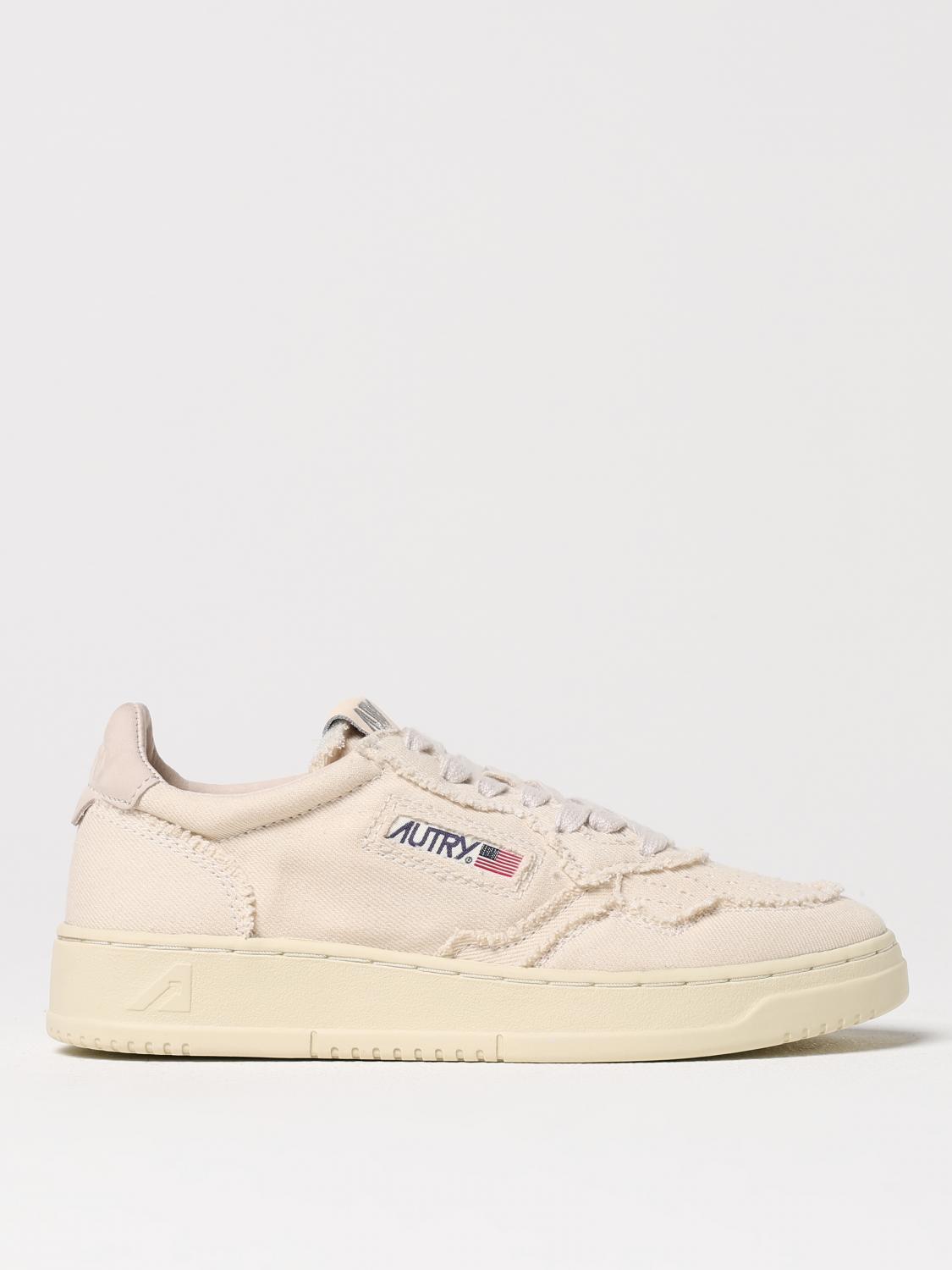 AUTRY SNEAKERS: Sneakers Medalist Platform Autry in canvas e pelle , Avorio - Img 1