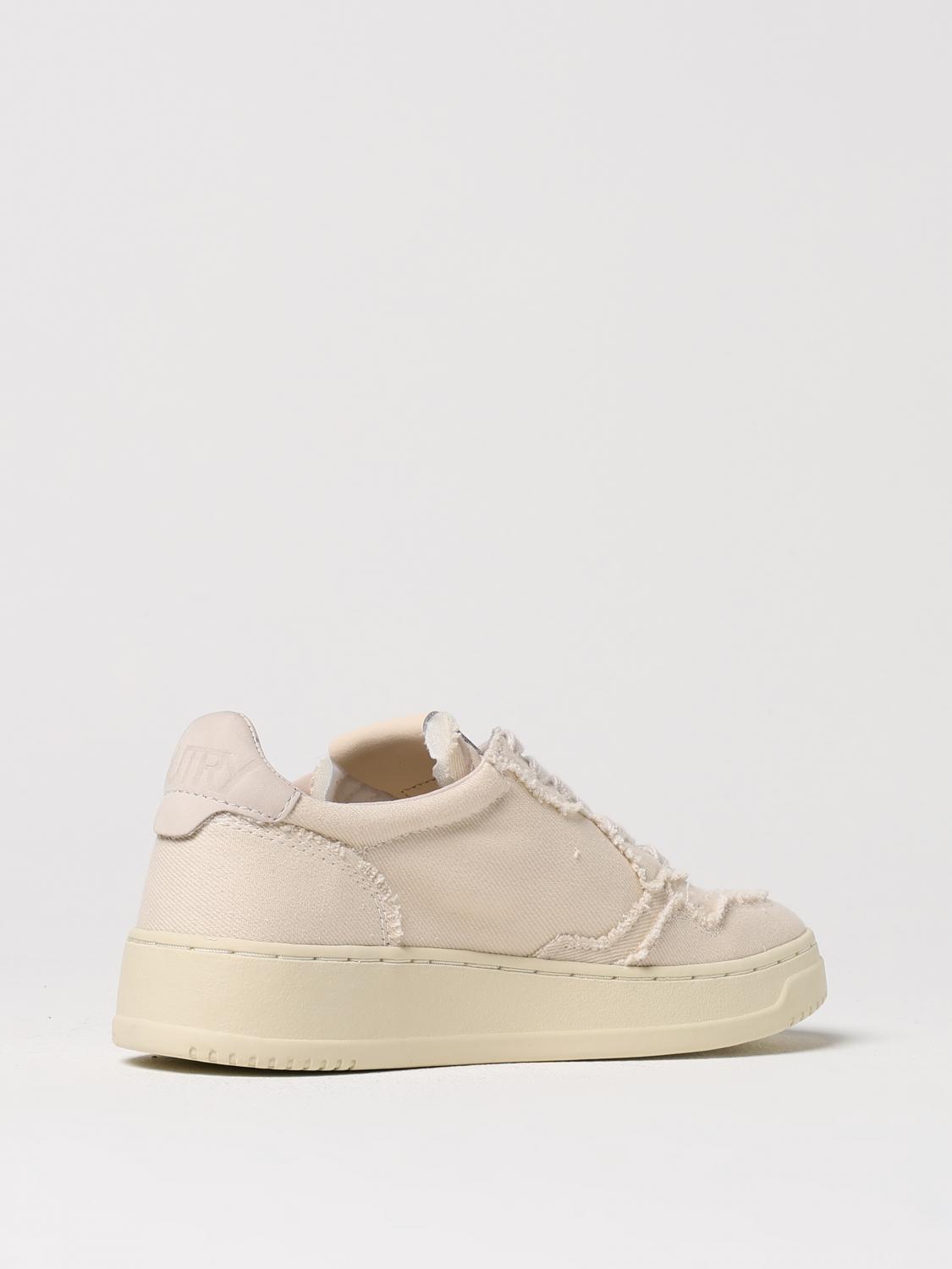 AUTRY SNEAKERS: Sneakers Medalist Platform Autry in canvas e pelle , Avorio - Img 3