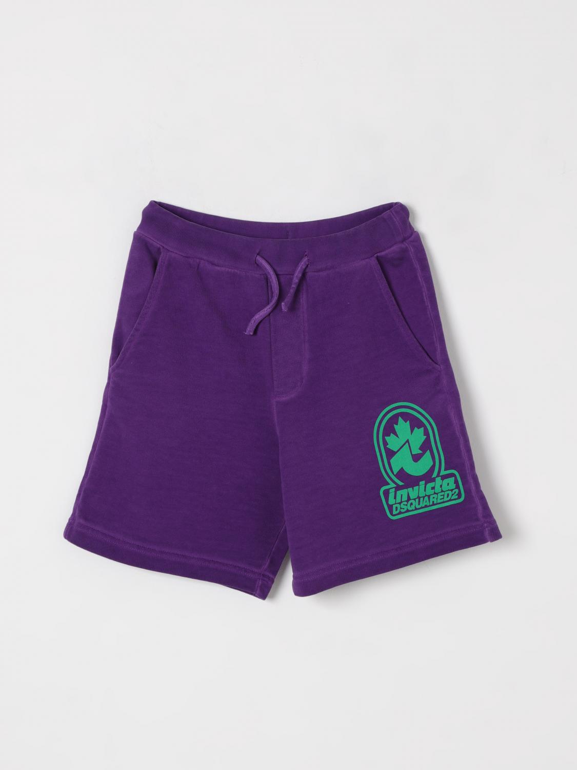 DSQUARED2 SHORTS: Pants kids Dsquared2, Fuchsia - Img 1