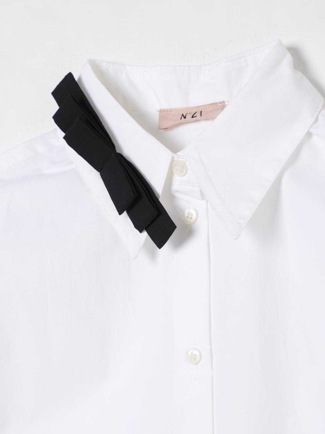 N° 21 CAMICIA: Camicia senza maniche in cotone N° 21, Bianco - Img 3