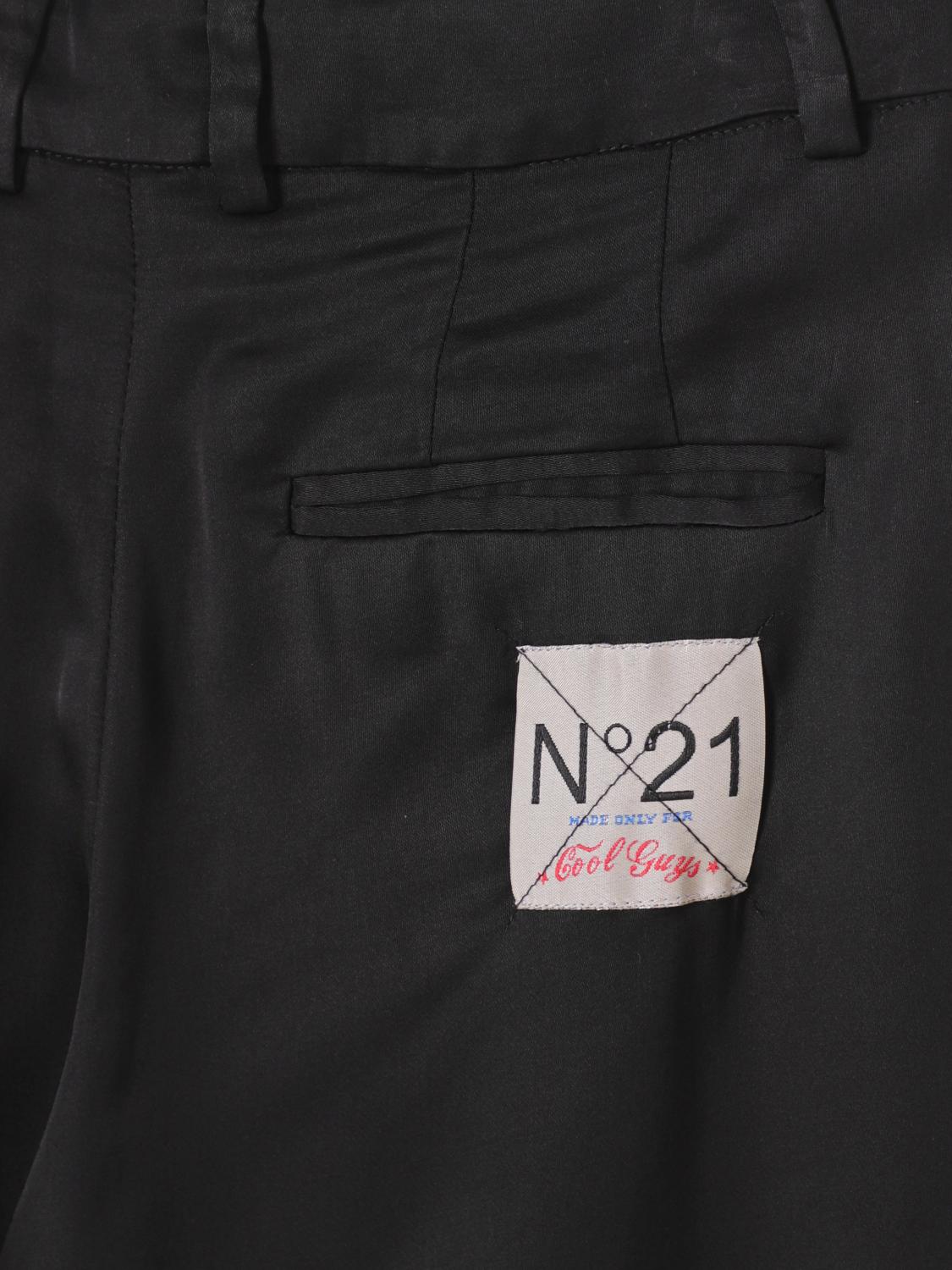 N° 21 PANTALONE: Pantalone in viscosa N° 21, Nero - Img 3