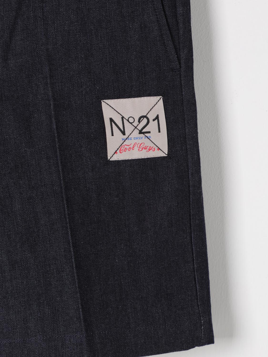 N° 21 PANTALONCINO: Pantaloncino bambino N° 21, Denim - Img 3