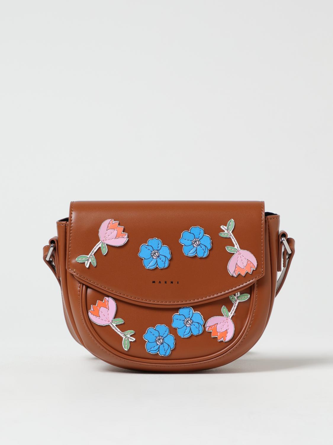 MARNI BORSA: Borsa bambino Marni, Marrone - Img 1