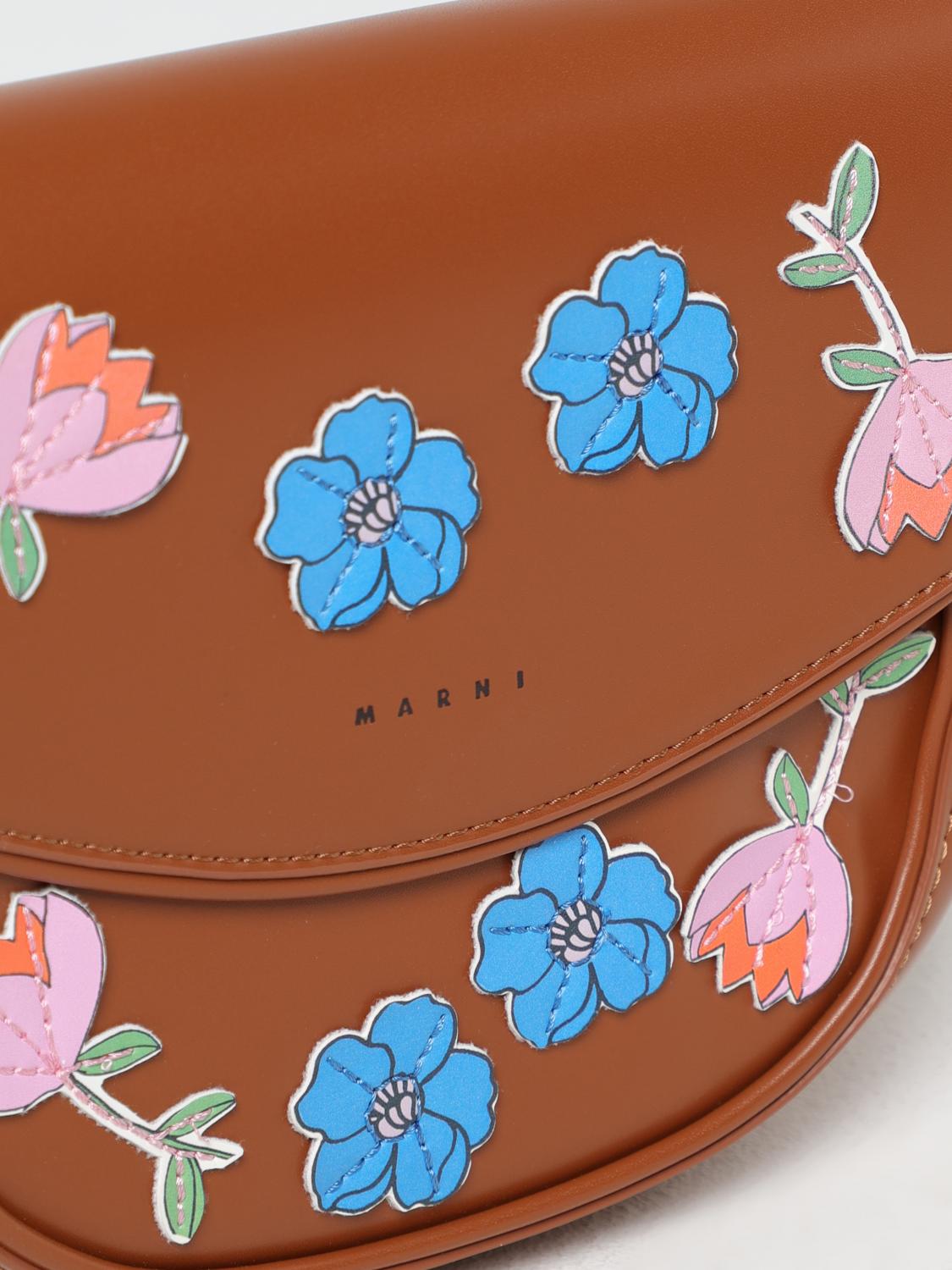 MARNI BORSA: Borsa bambino Marni, Marrone - Img 3