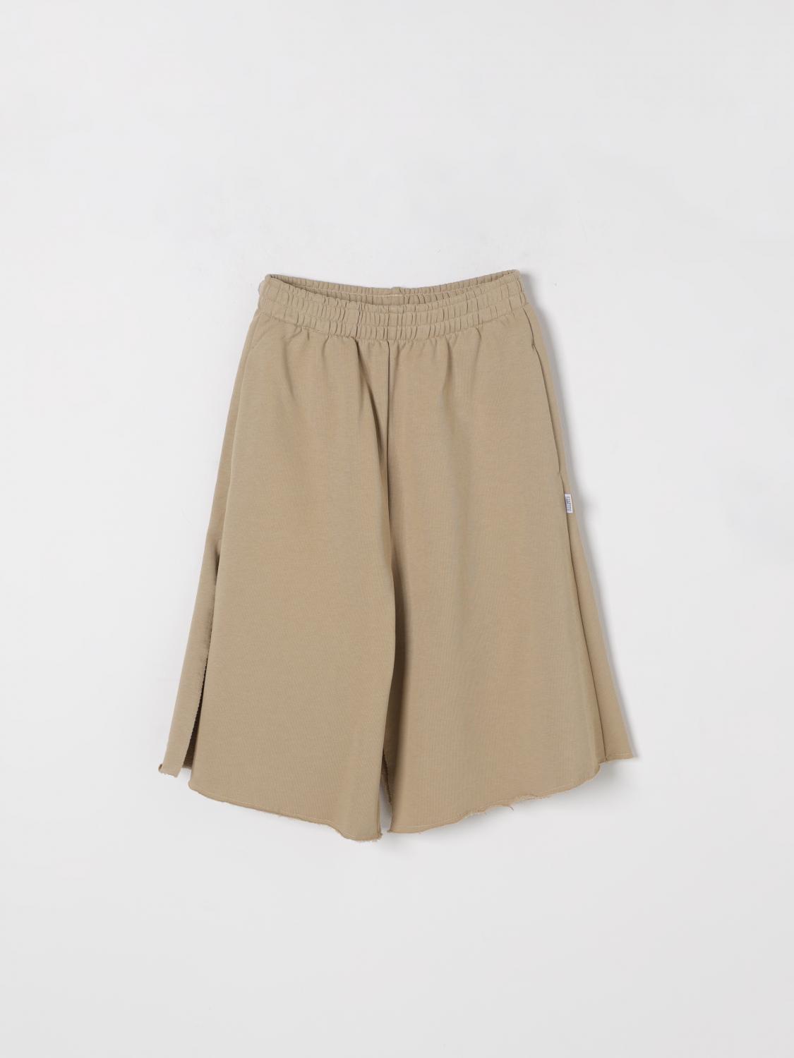 MM6 MAISON MARGIELA PANTALONCINO: Pantalone in cotone Mm6 Maison Margiela, Beige - Img 1