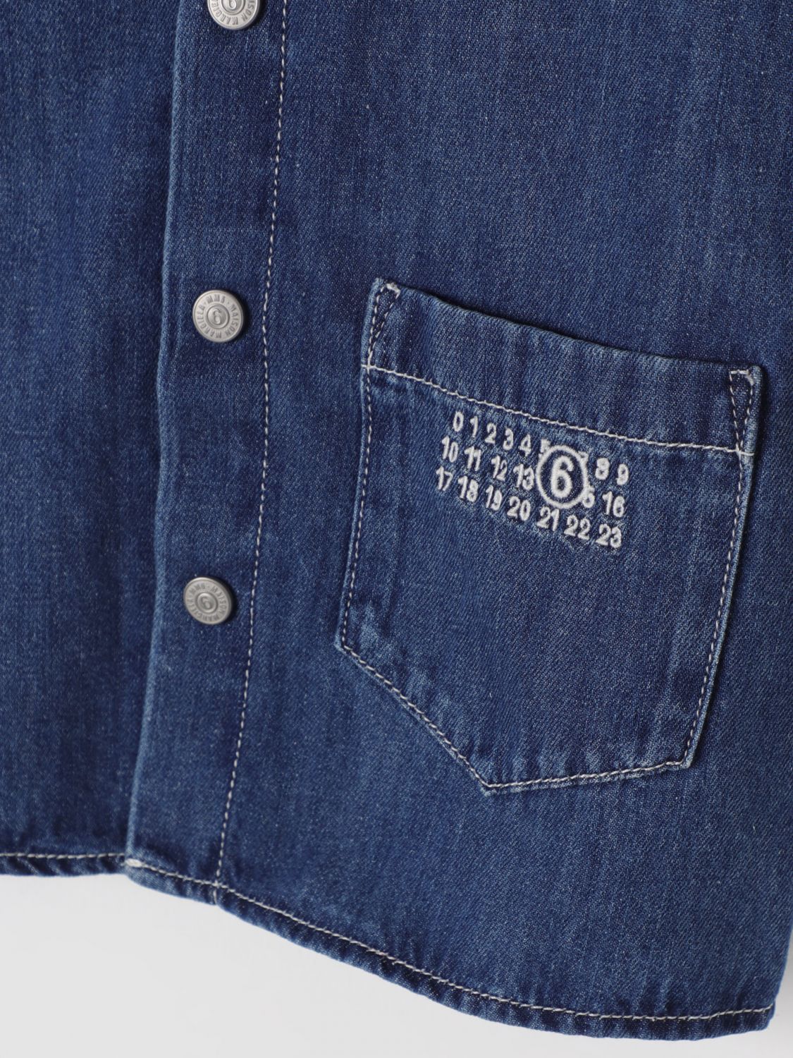 MM6 MAISON MARGIELA SHIRT: Shirt kids Mm6 Maison Margiela, Denim - Img 3