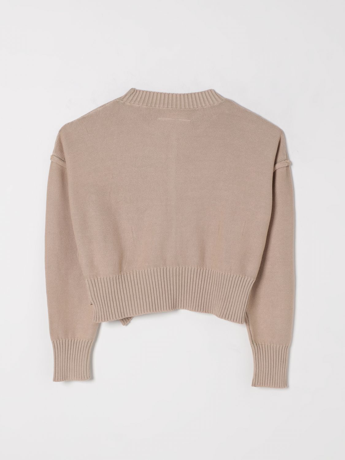 MM6 MAISON MARGIELA PULL: Pull enfant Mm6 Maison Margiela, Beige - Img 2