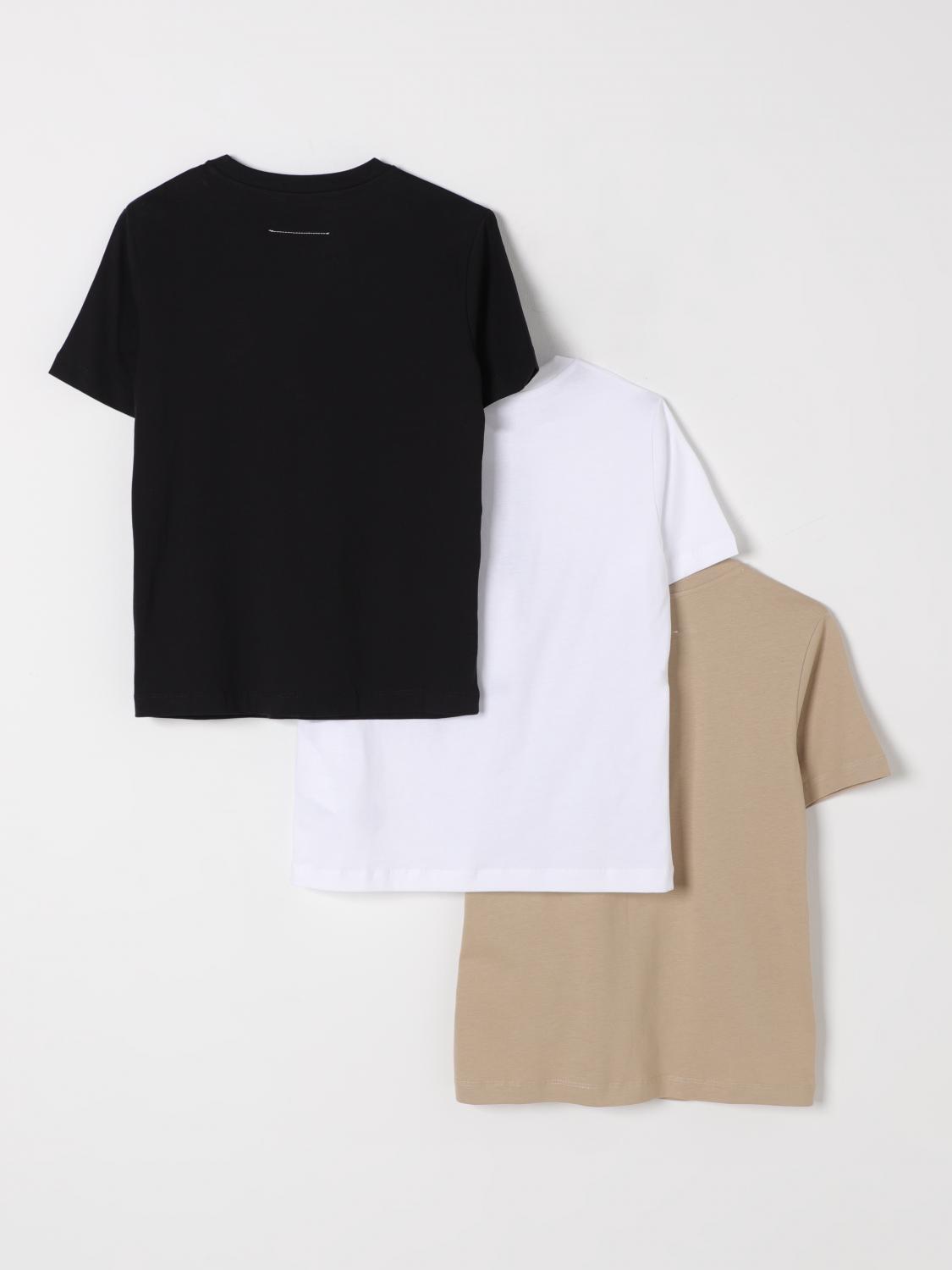 MM6 MAISON MARGIELA T-SHIRT: T-shirt enfant Mm6 Maison Margiela, Beige - Img 2