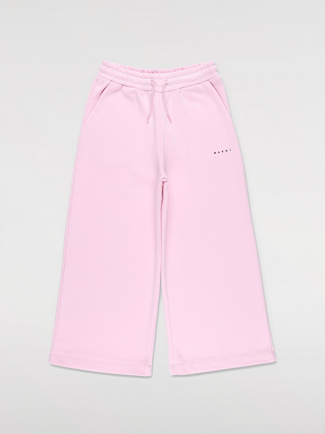 MARNI HOSE: Marni Baumwoll-Jogginghose mit Mini-Logo, Pink - Img 1