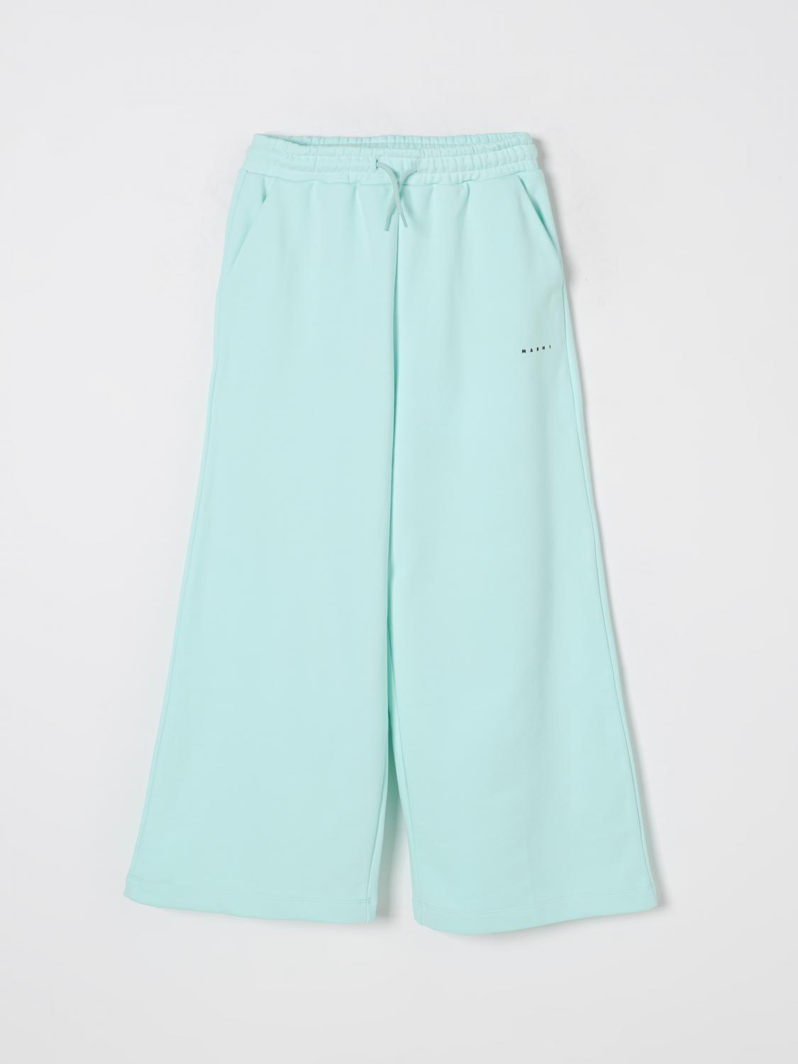 MARNI HOSE: Marni Baumwoll-Jogginghose mit Mini-Logo, Blau 1 - Img 1