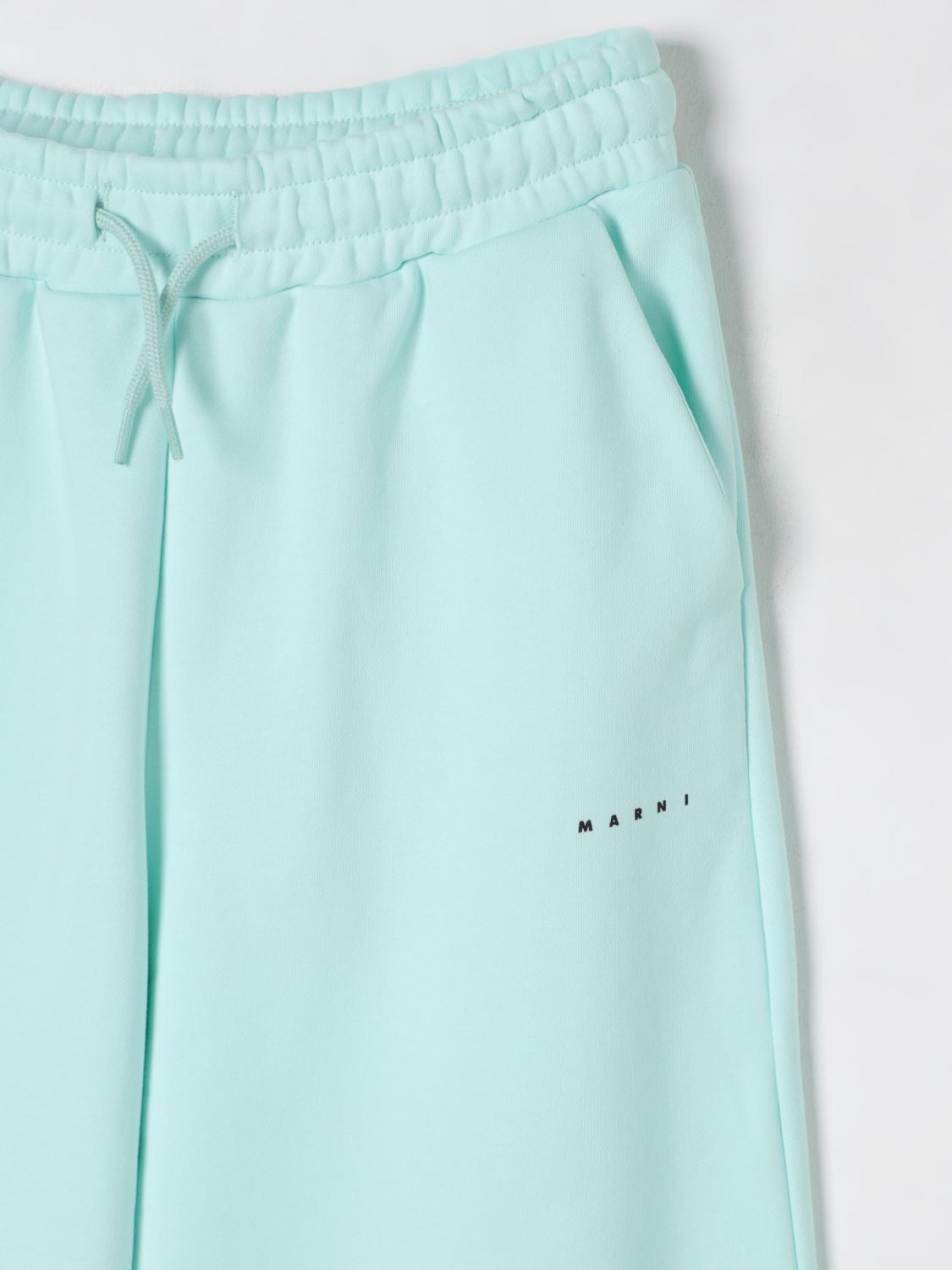 MARNI HOSE: Marni Baumwoll-Jogginghose mit Mini-Logo, Blau 1 - Img 3