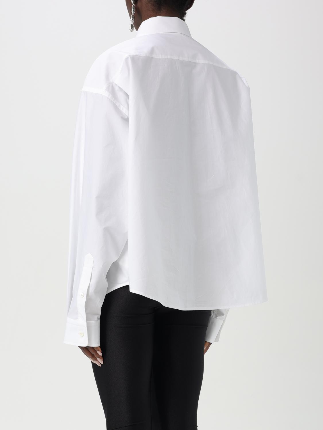 BALENCIAGA CAMICIA: Camicia Balenciaga in popeline di cotone , Bianco - Img 3