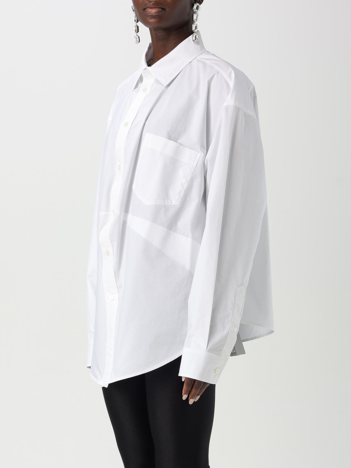 BALENCIAGA CAMICIA: Camicia Balenciaga in popeline di cotone , Bianco - Img 4