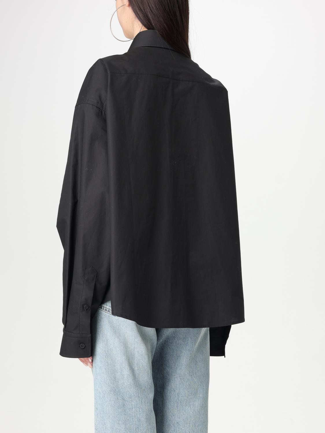 BALENCIAGA CAMICIA: Camicia Balenciaga in popeline di cotone , Nero - Img 3