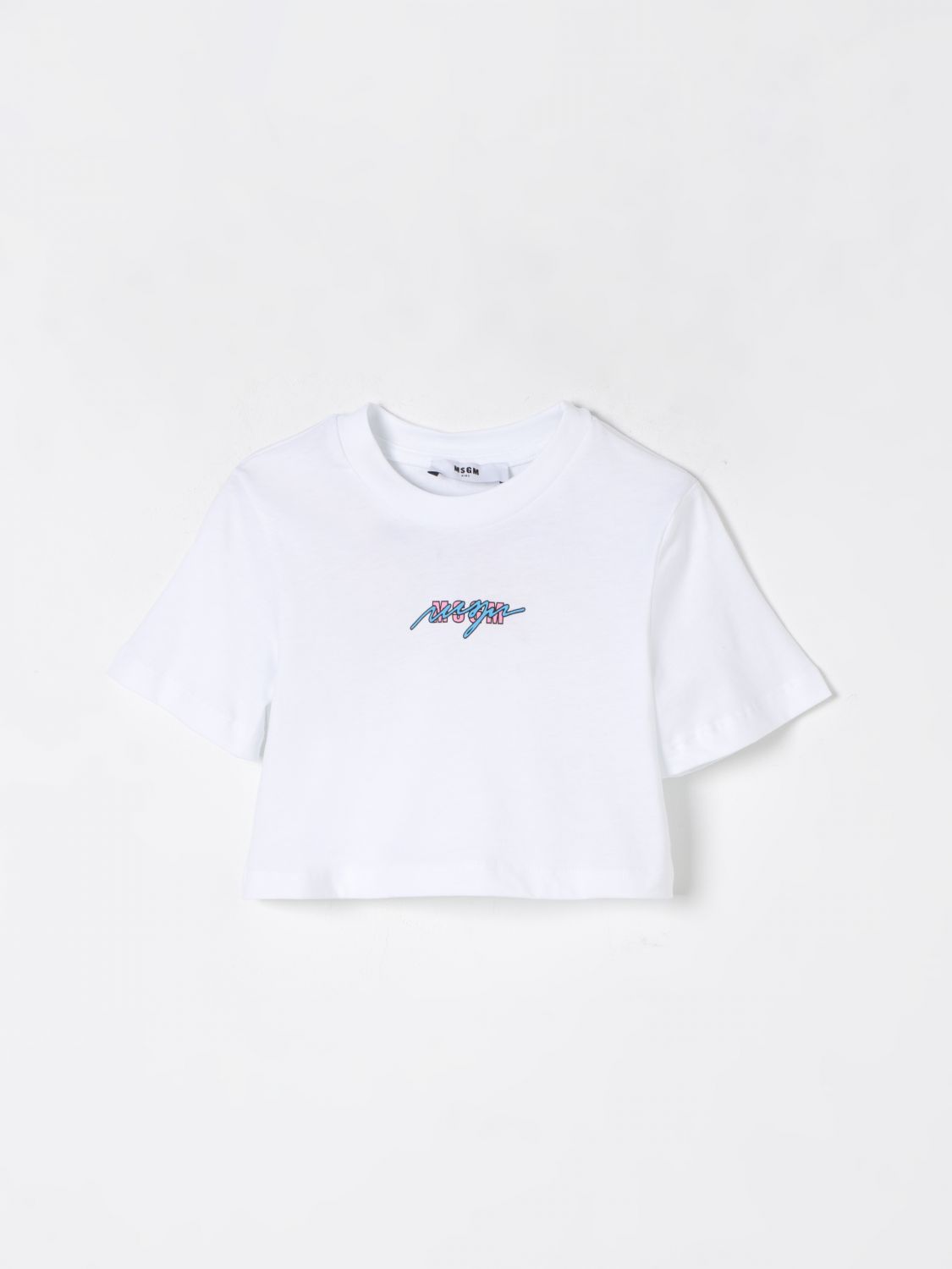 MSGM KIDS T-SHIRT: T-shirt enfant MSGM Kids, Blanc - Img 1