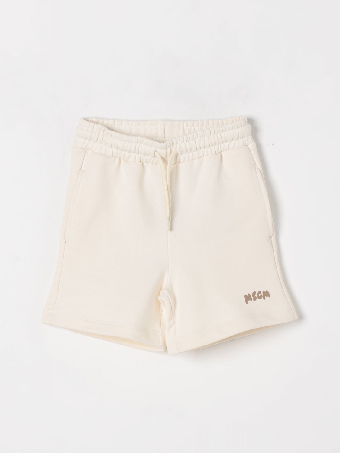 MSGM KIDS SHORTS: Shorts kids MSGM Kids, Yellow Cream - Img 1