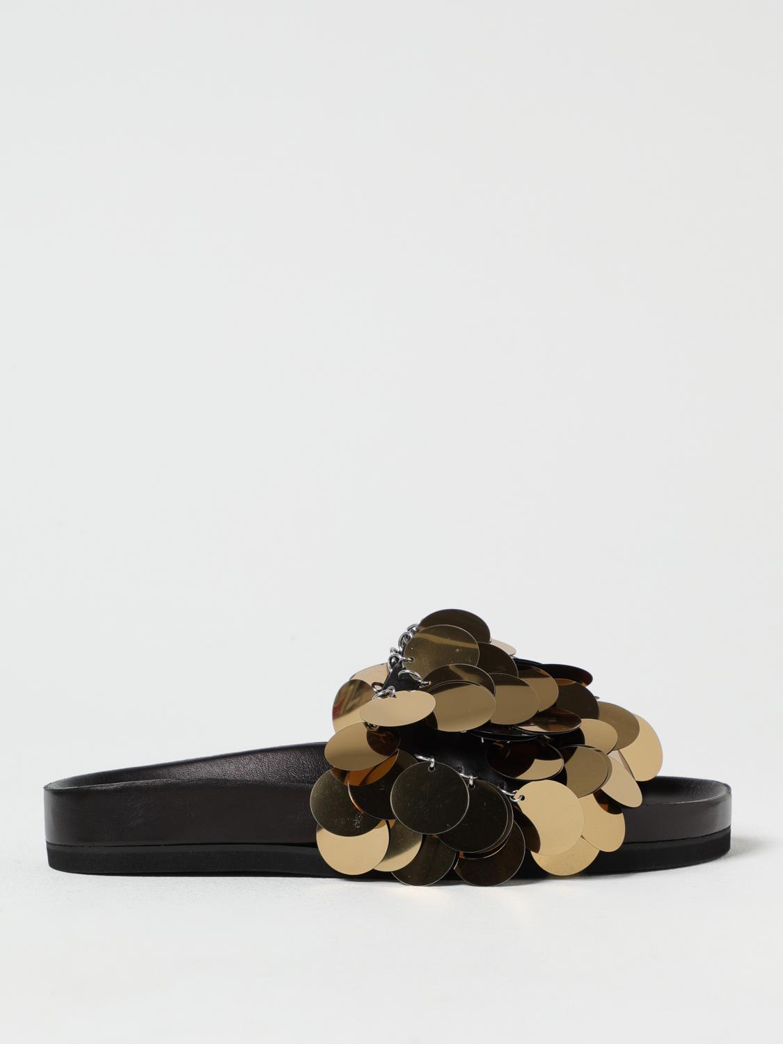 RABANNE FLAT SANDALS: Shoes woman Rabanne, Black - Img 1