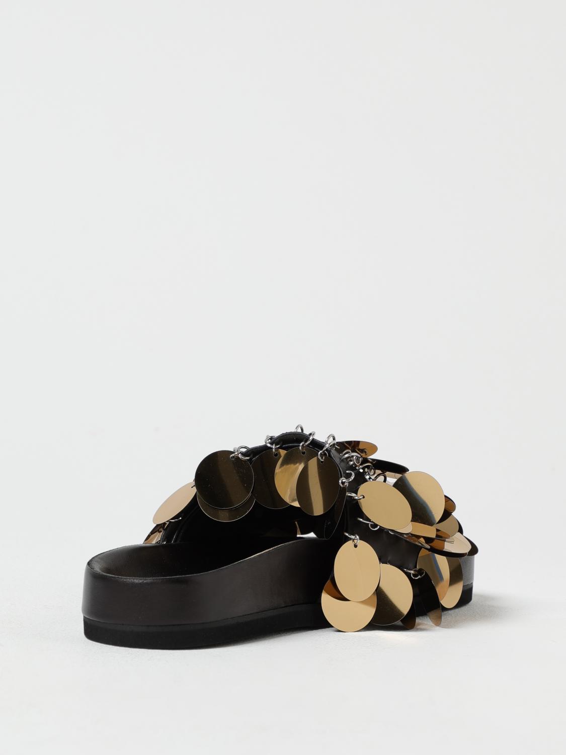 RABANNE FLAT SANDALS: Shoes woman Rabanne, Black - Img 3