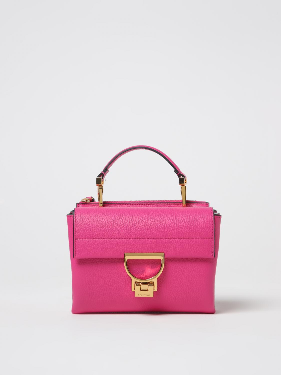 COCCINELLE BORSA MINI: Borsa Arlettis Coccinelle in pelle a grana , Fuxia - Img 1