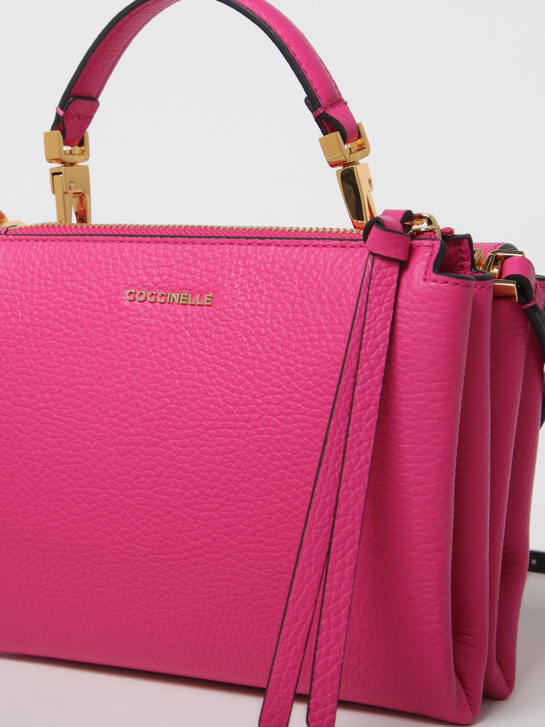 COCCINELLE BORSA MINI: Borsa Arlettis Coccinelle in pelle a grana , Fuxia - Img 3