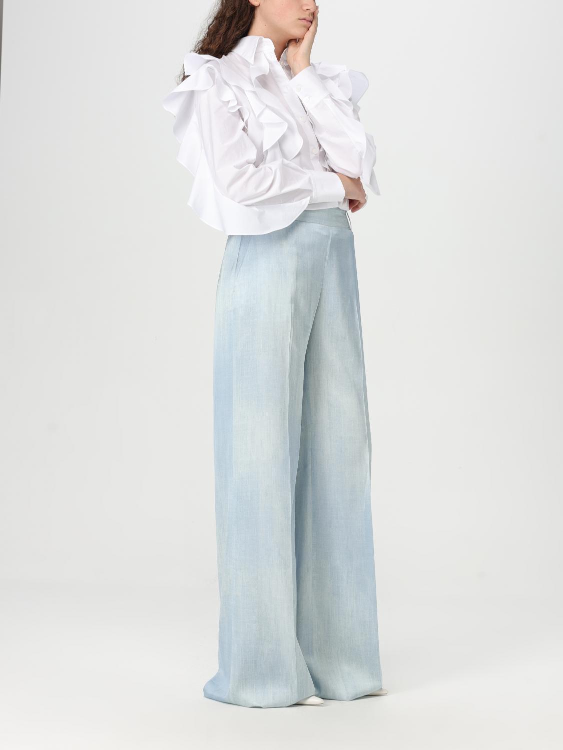 ERMANNO SCERVINO PANTS: Pants woman Ermanno Scervino, Gnawed Blue - Img 2