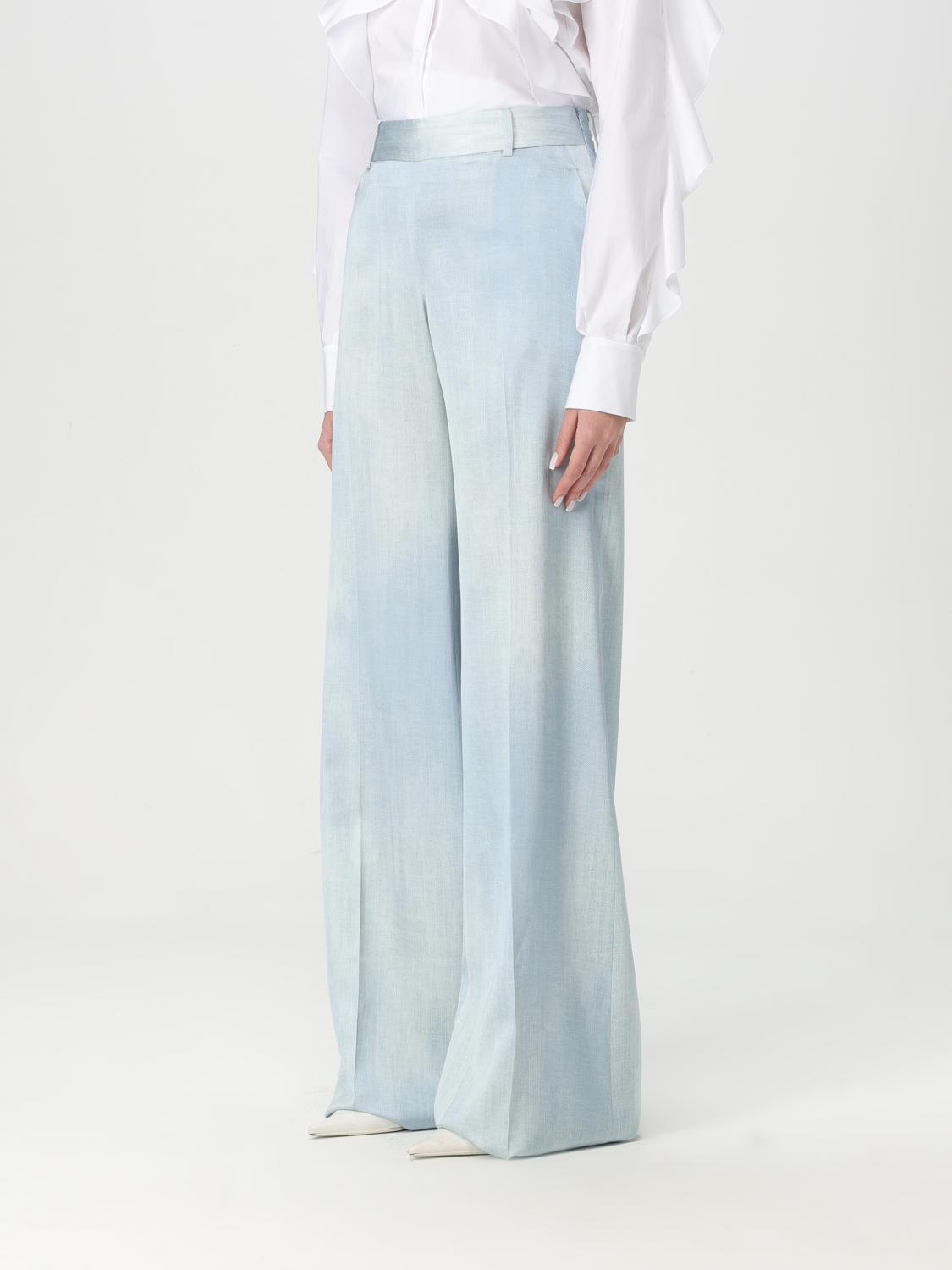 ERMANNO SCERVINO PANTS: Pants woman Ermanno Scervino, Gnawed Blue - Img 4