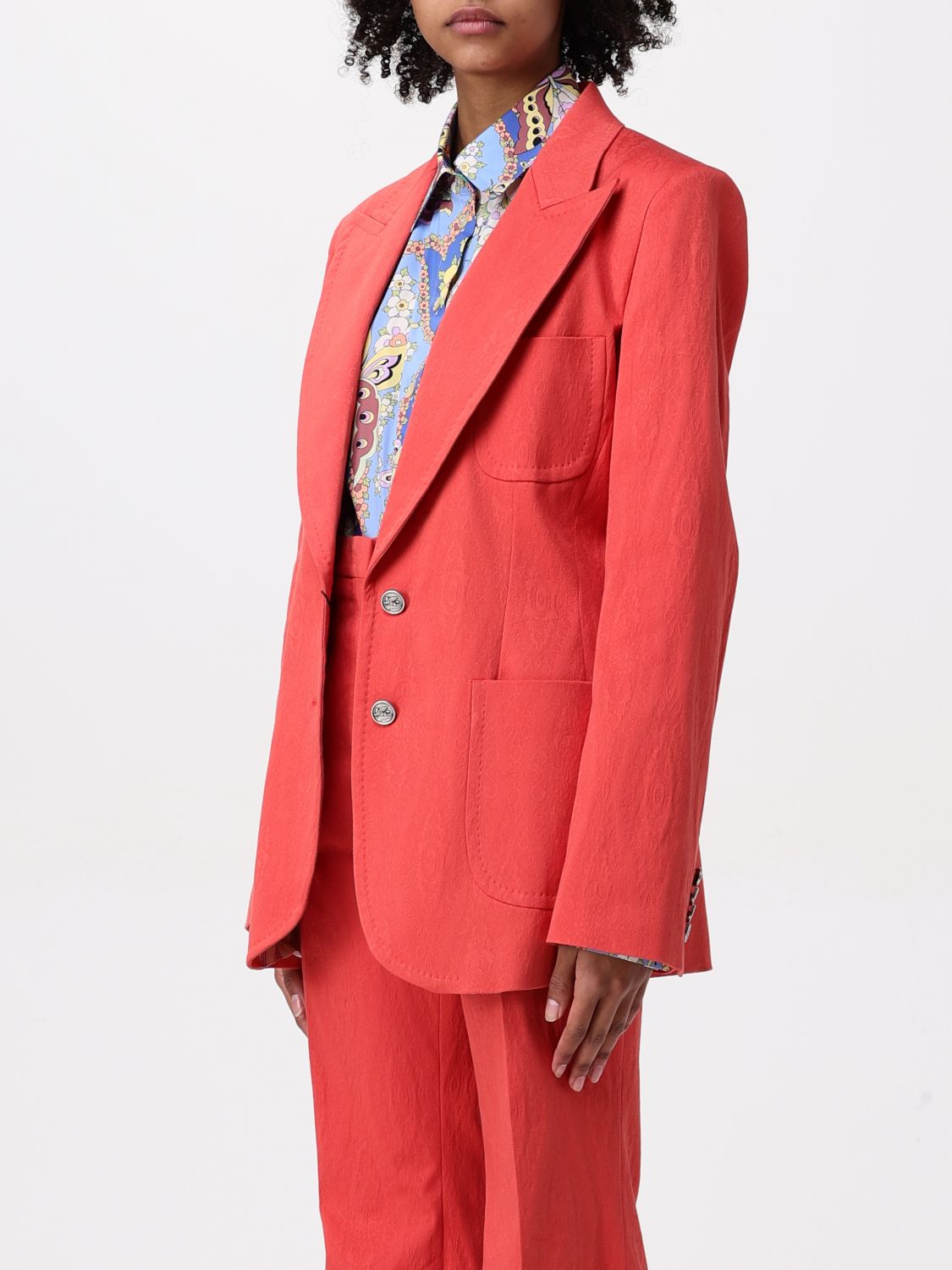 ETRO BLAZER: Blazer woman Etro, Coral - Img 4