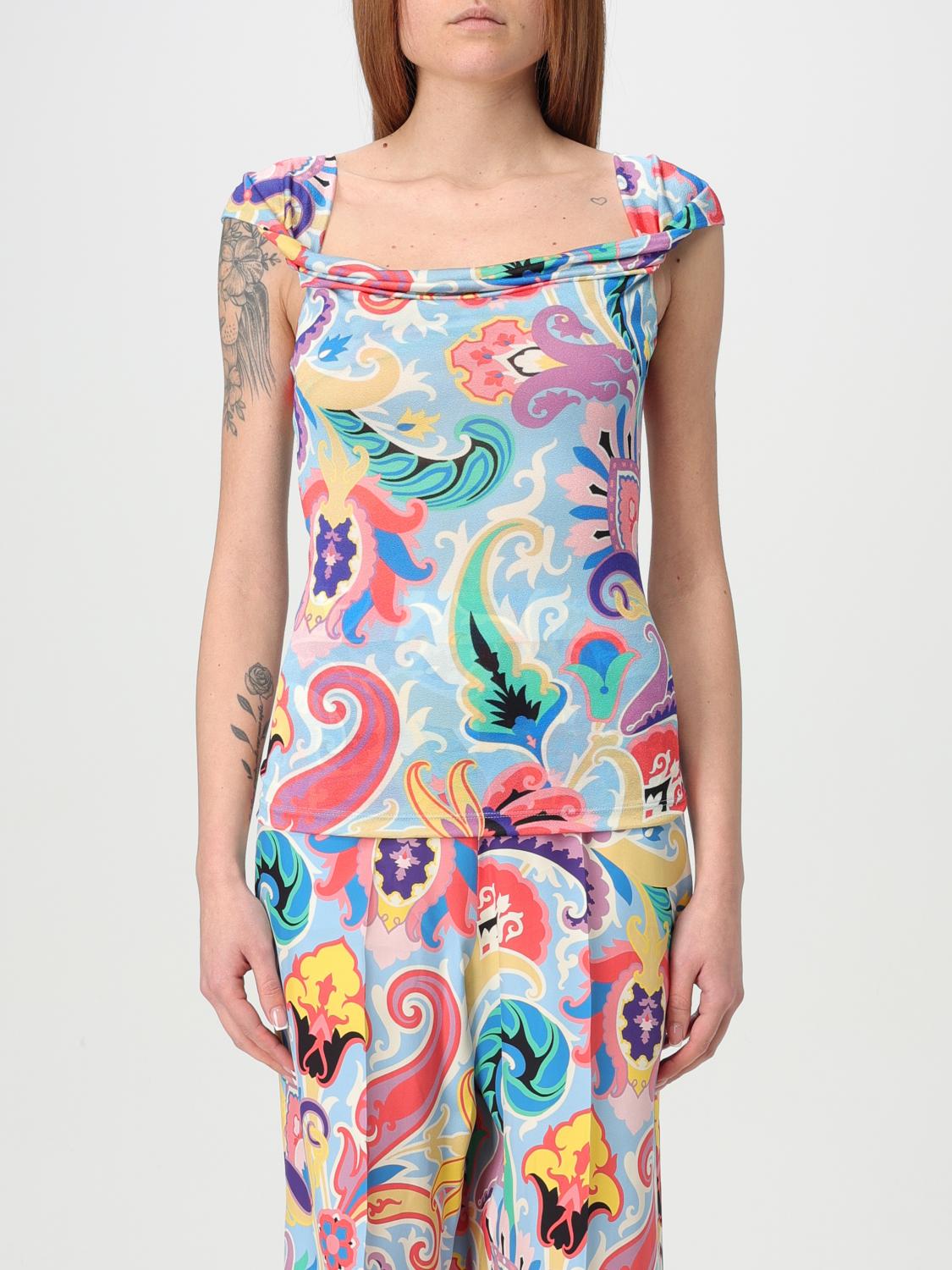 ETRO T-SHIRTS: Canotta Etro in viscosa stampata , Fantasia - Img 1
