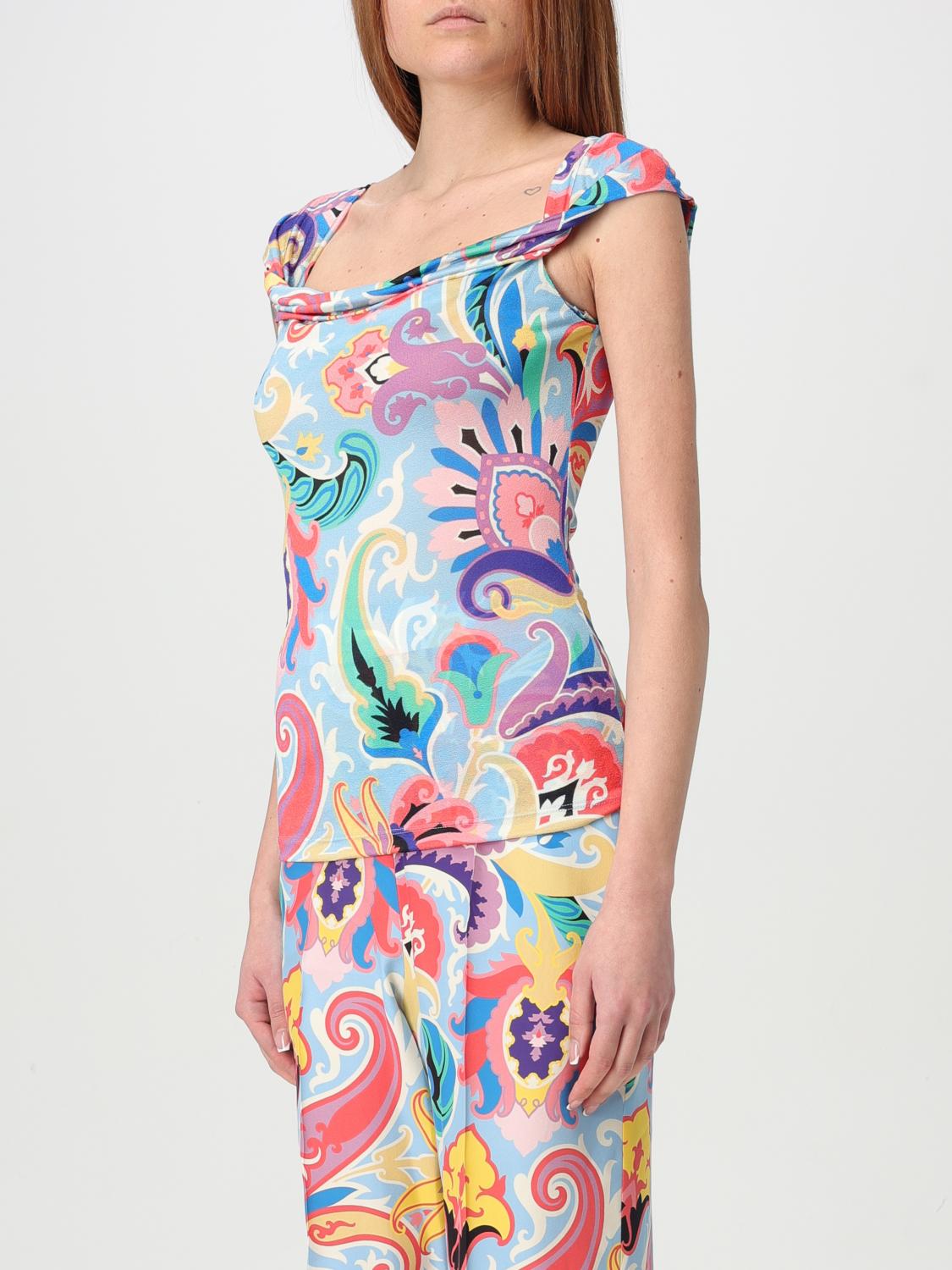 ETRO T-SHIRTS: Canotta Etro in viscosa stampata , Fantasia - Img 4