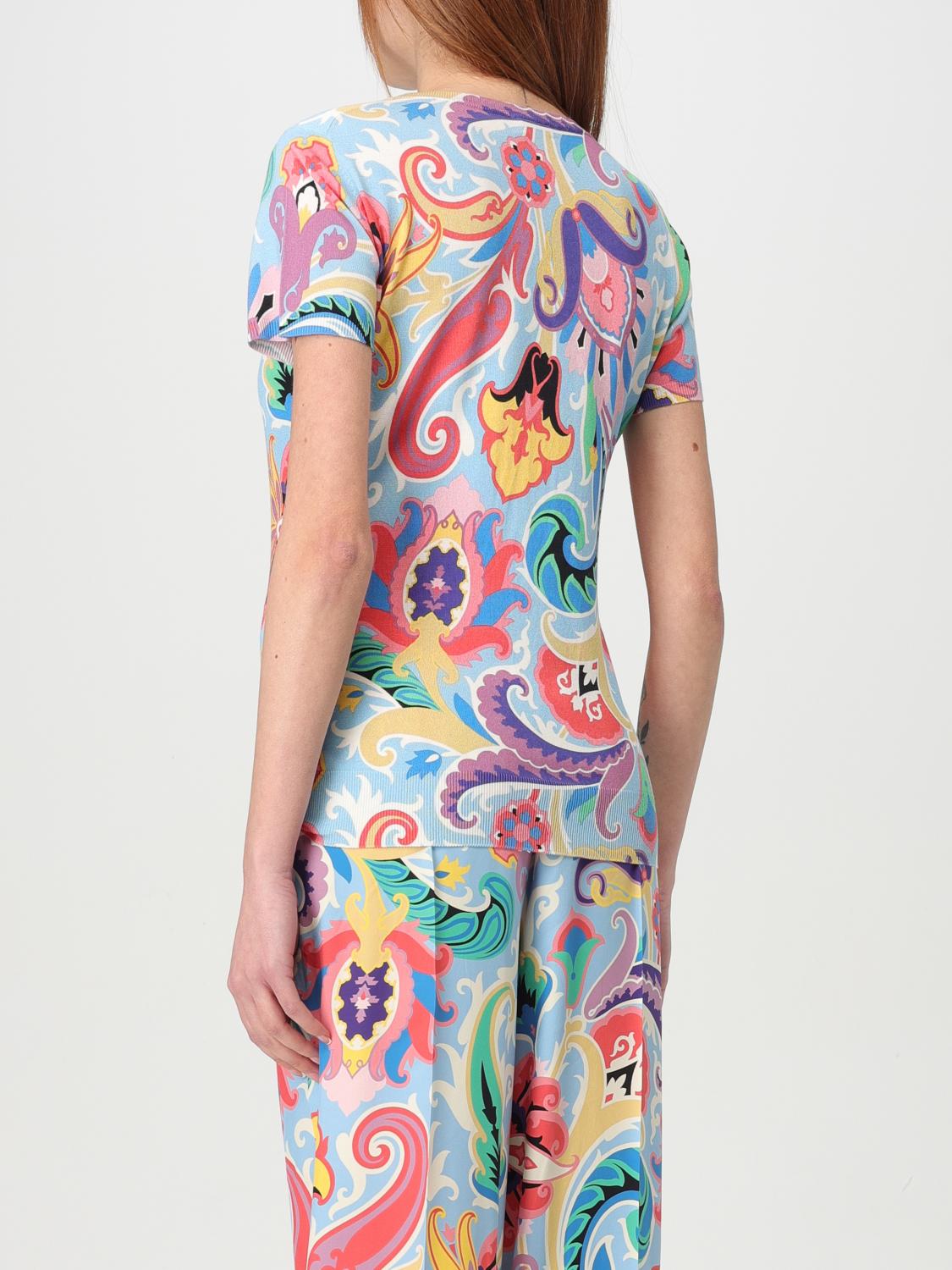 ETRO T-SHIRTS: T-shirt in seta paisley Etro, Fantasia - Img 3