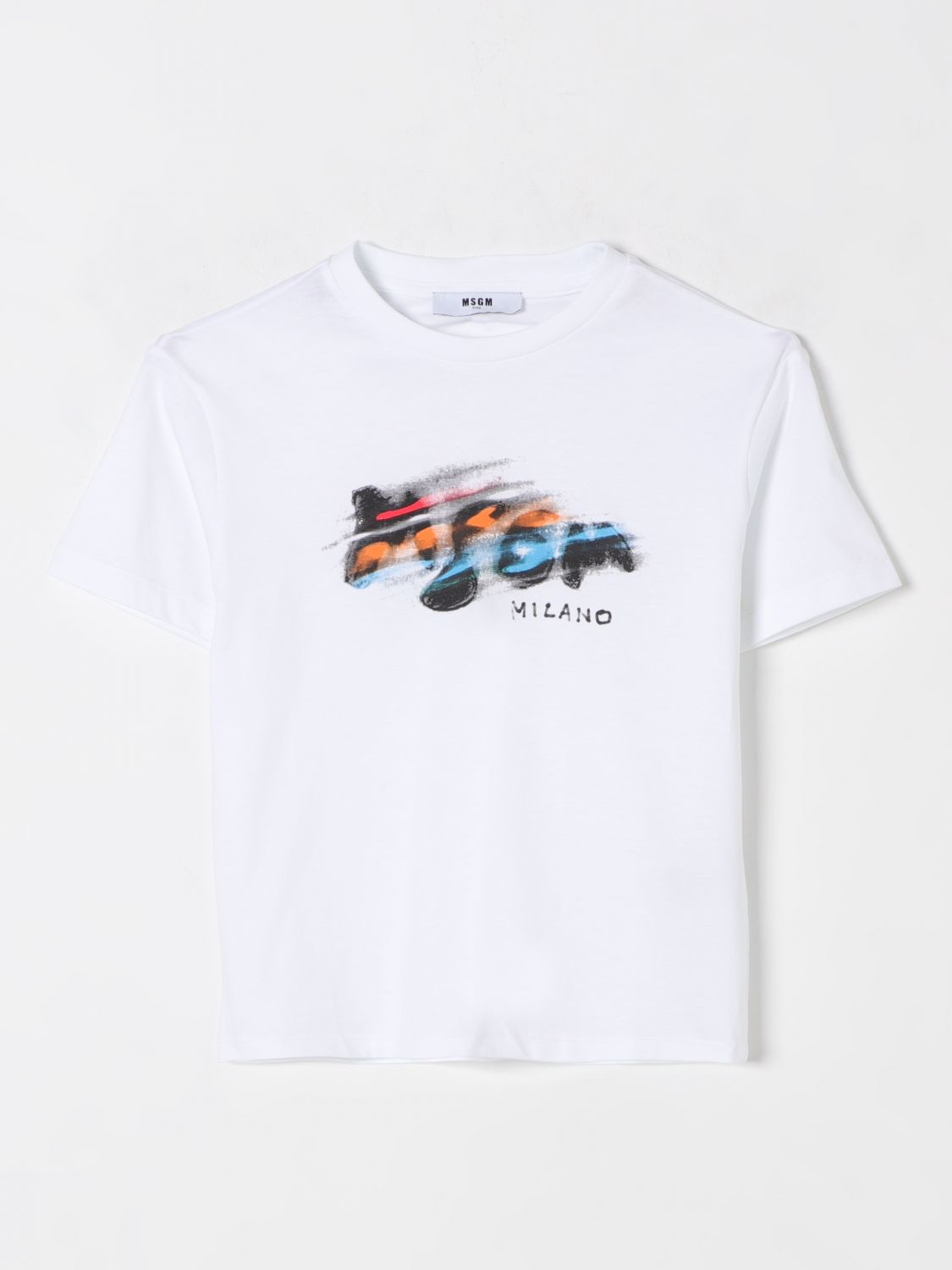 MSGM KIDS T-SHIRT: T-shirt kids MSGM Kids, White - Img 1