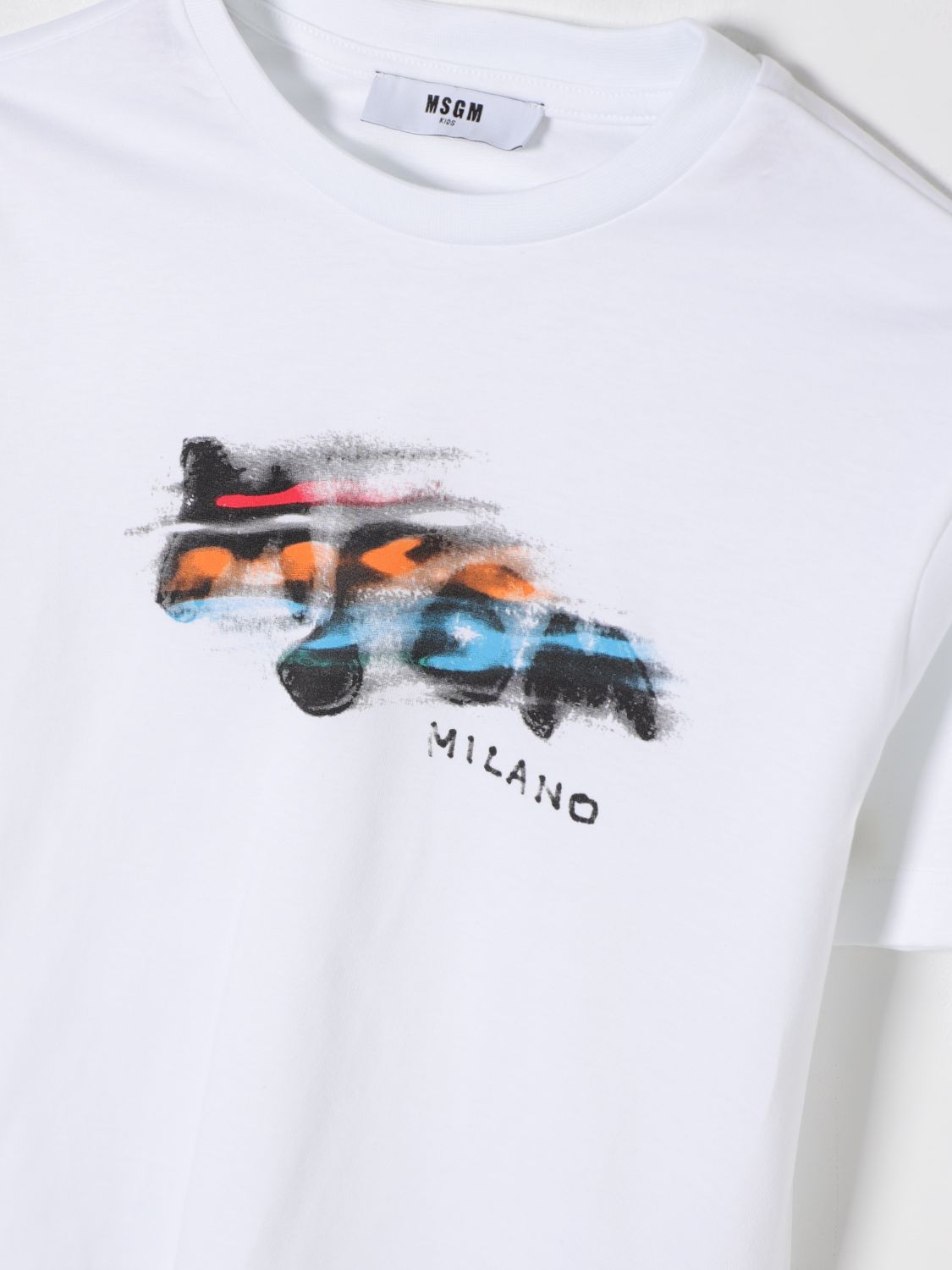 MSGM KIDS T-SHIRT: T-shirt kids MSGM Kids, White - Img 3