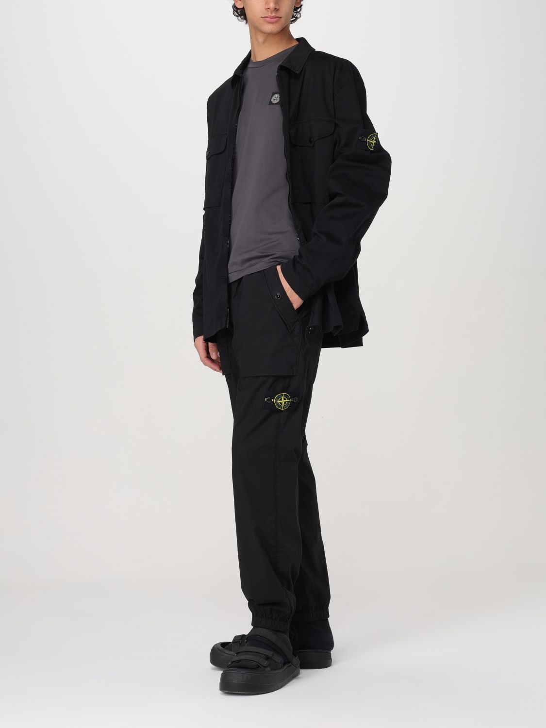 STONE ISLAND PANTALÓN: Pantalón hombre Stone Island, Negro - Img 2