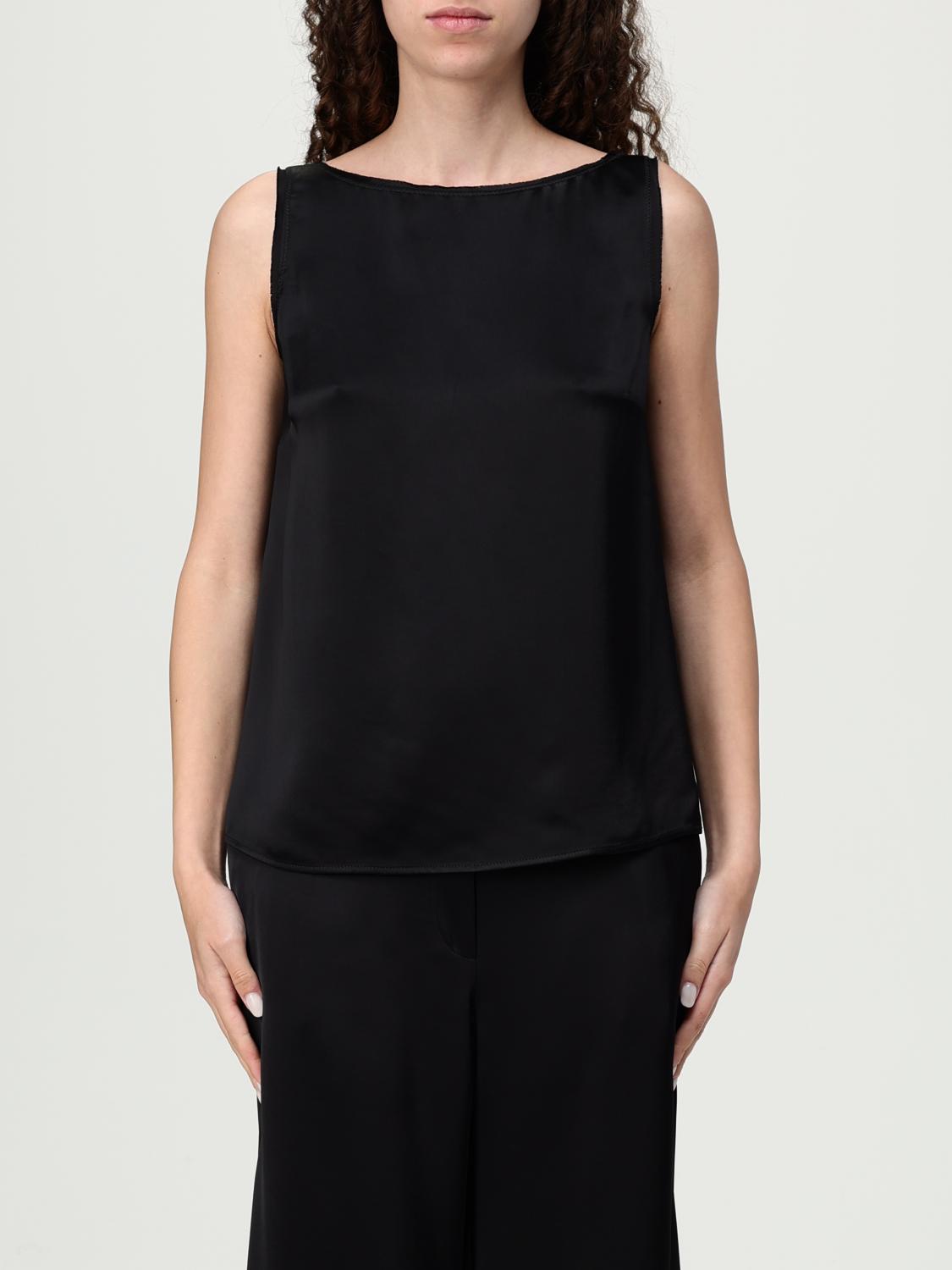 MALIPARMI TOP: Blusa Maliparmi in viscosa , Nero - Img 1