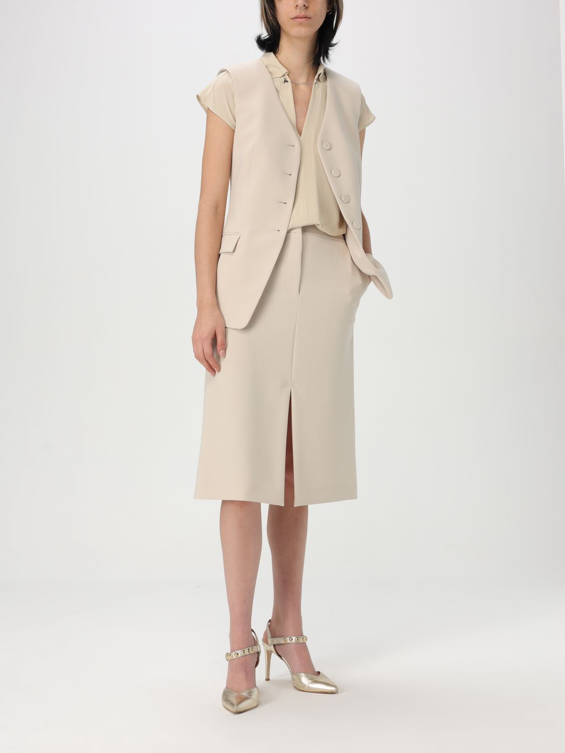 PATRIZIA PEPE TOP: Top woman Patrizia Pepe, Beige - Img 2