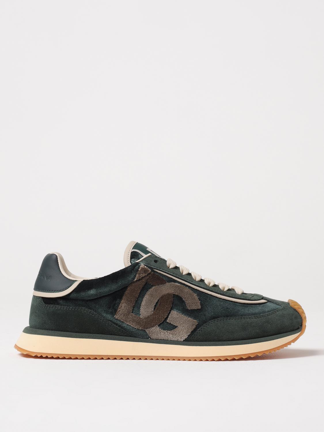 DOLCE & GABBANA BASKETS: Baskets homme Dolce & Gabbana, Vert - Img 1
