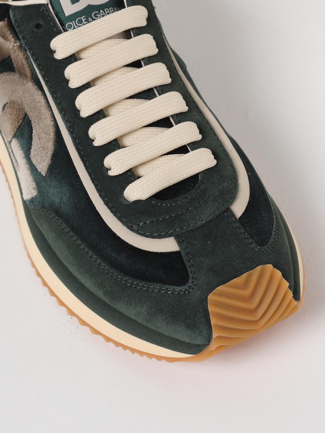 DOLCE & GABBANA BASKETS: Baskets homme Dolce & Gabbana, Vert - Img 4