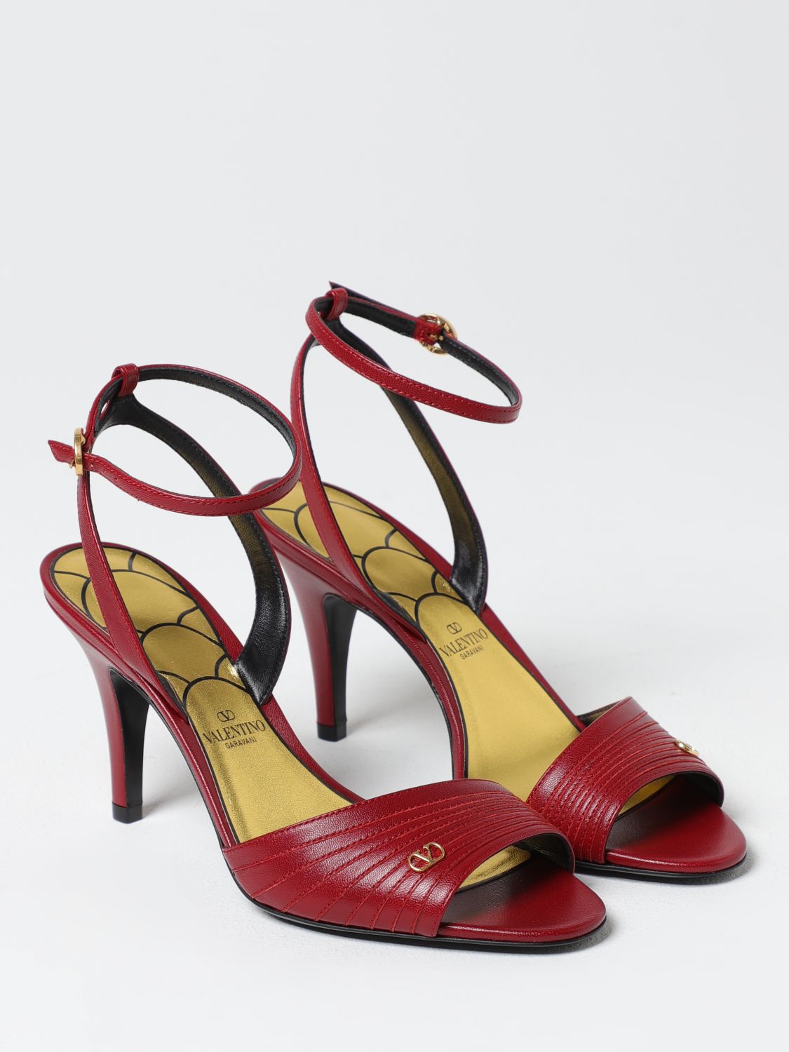 VALENTINO GARAVANI SANDALIAS DE TACÓN: Zapatos mujer Valentino Garavani, Rojo - Img 2