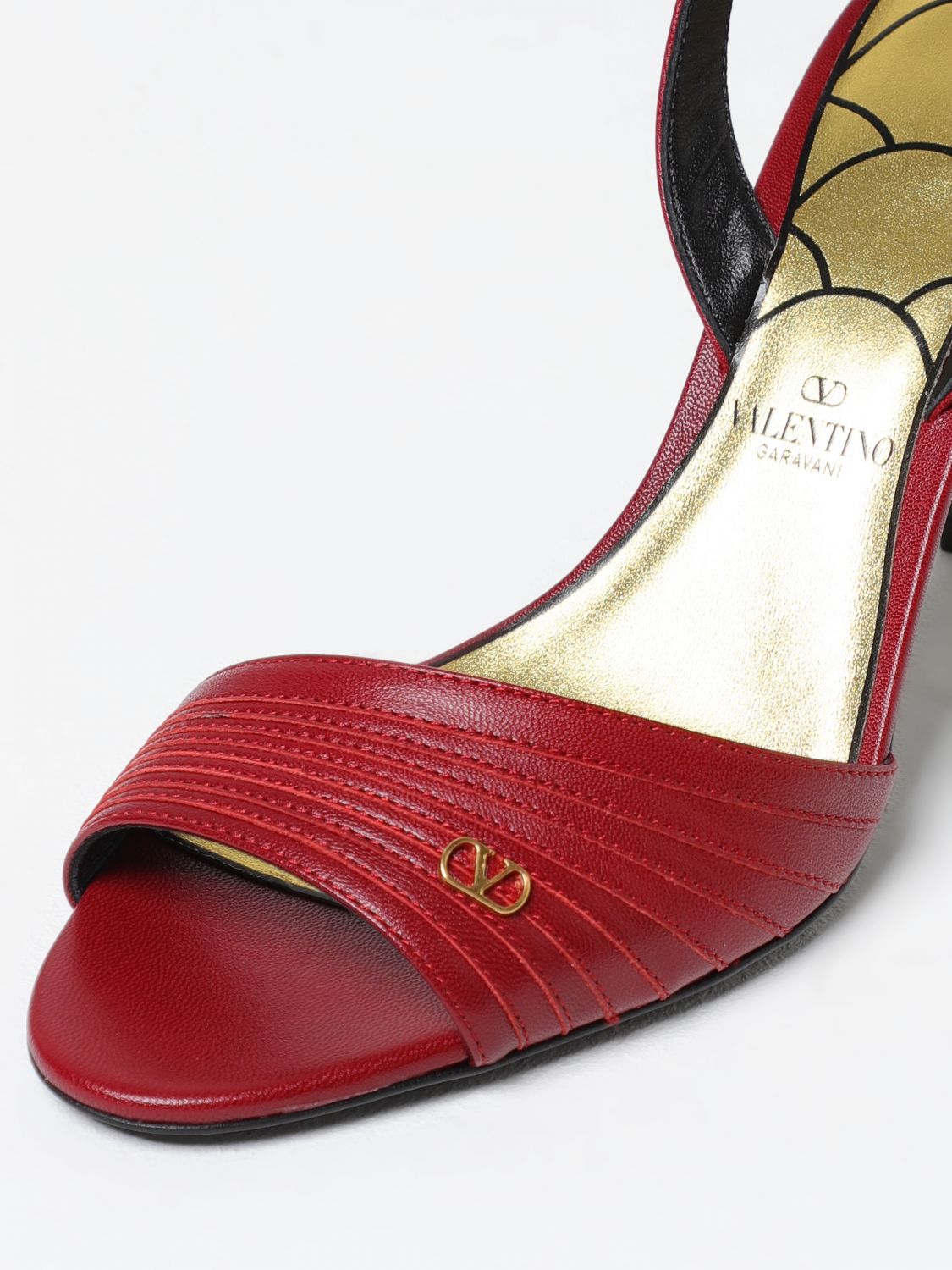 VALENTINO GARAVANI SANDALIAS DE TACÓN: Zapatos mujer Valentino Garavani, Rojo - Img 4