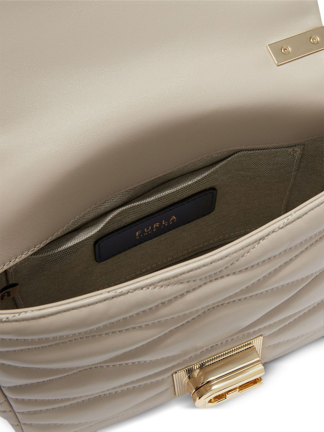 FURLA BORSA MINI: Borsa 1927 Furla in nappa trapuntata , Beige - Img 4