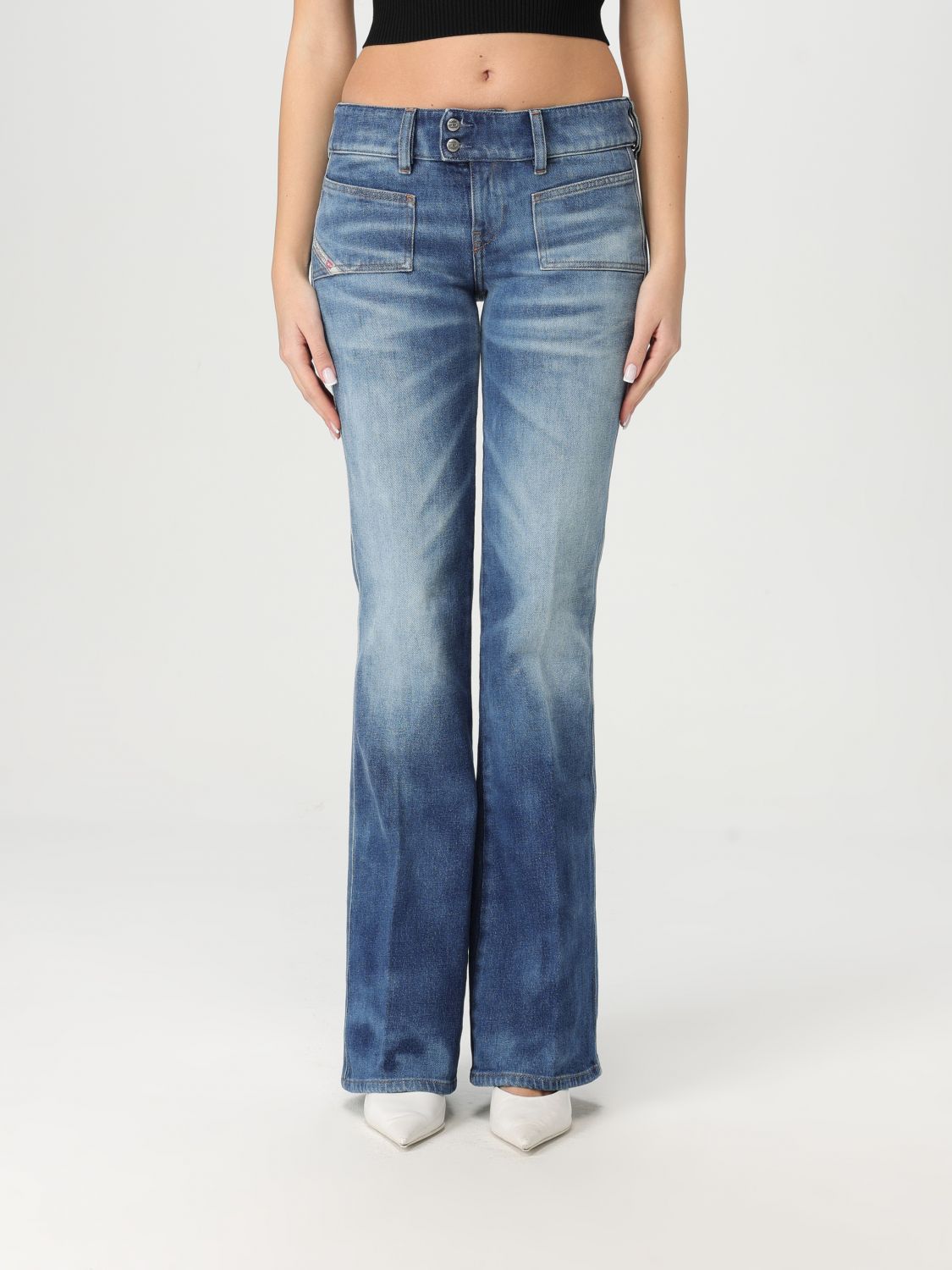 DIESEL JEANS: Jeans woman Diesel, Blue - Img 1