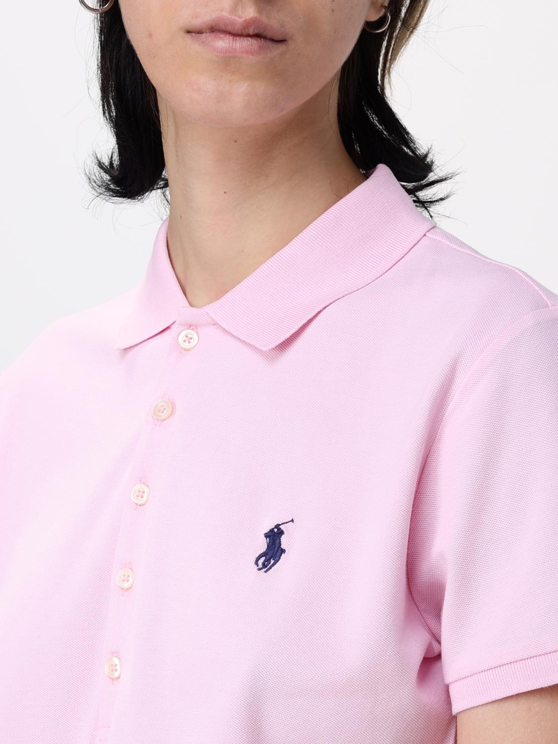 POLO RALPH LAUREN POLO衫: Polo衫 女士 Polo Ralph Lauren, Rose Gold - Img 3