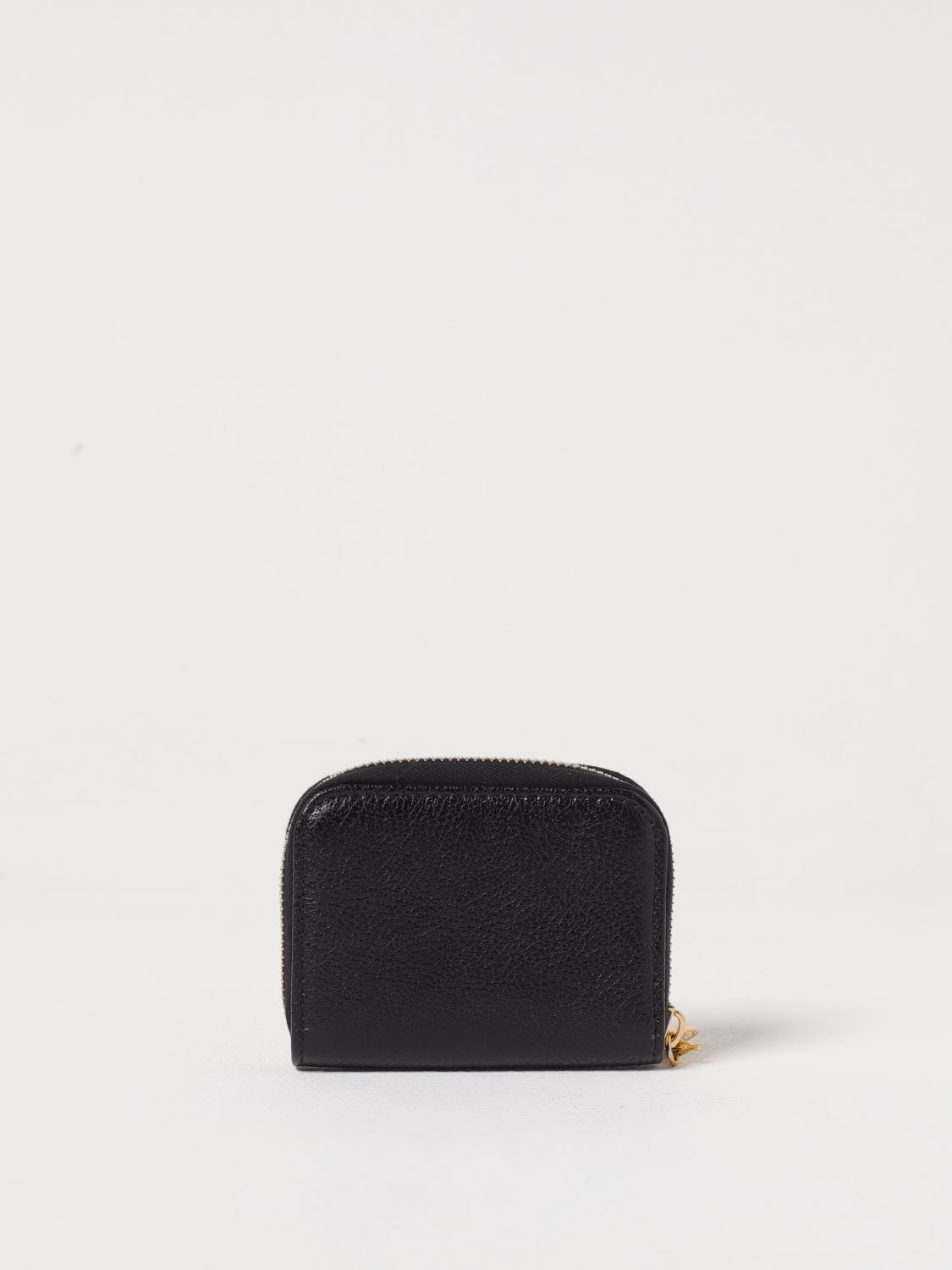 CHLOÉ PORTAFOGLIO: Portamonete Chloé in pelle , Nero - Img 3
