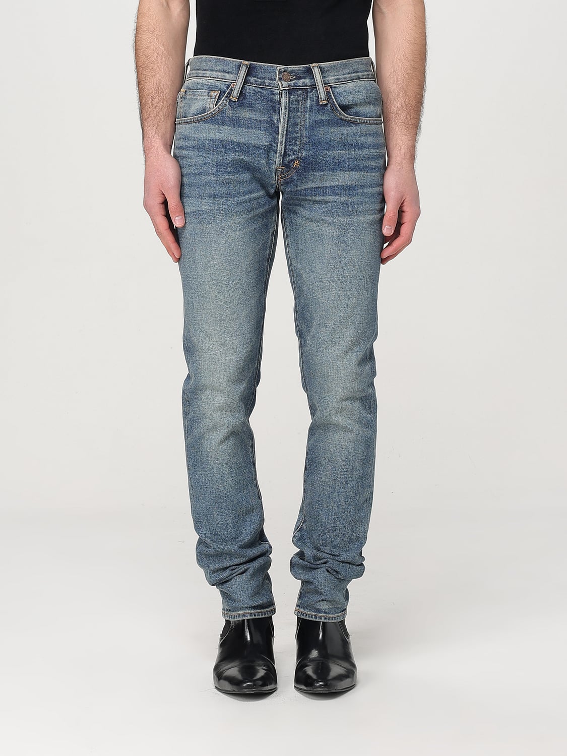 TOM FORD JEANS: Jeans men Tom Ford, Denim - Img 1